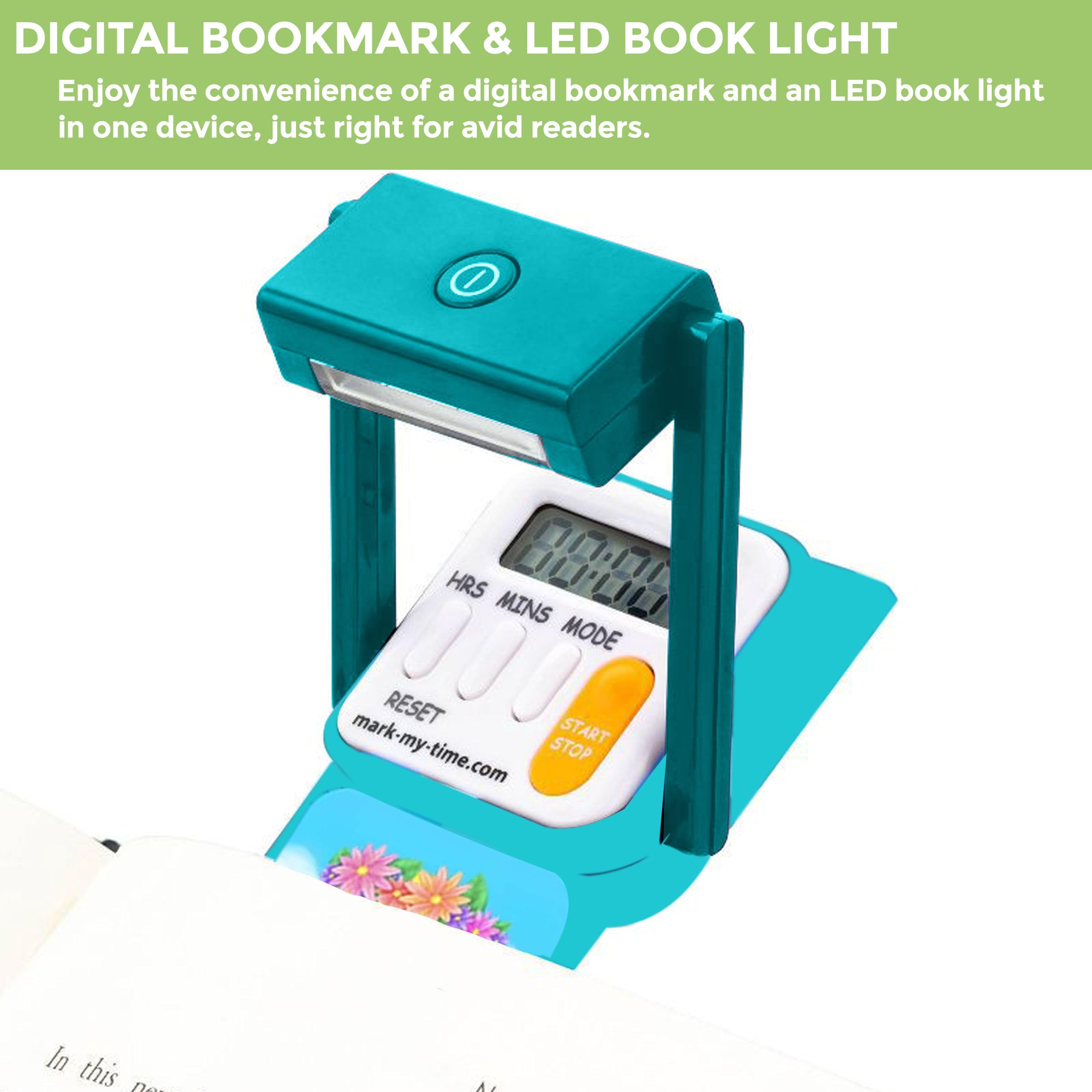 Mark My Time Digital Bookmark And Led Book Light   Timer And Book Mark For Kids With Led Book Light, Cool Bookmarks And Reading