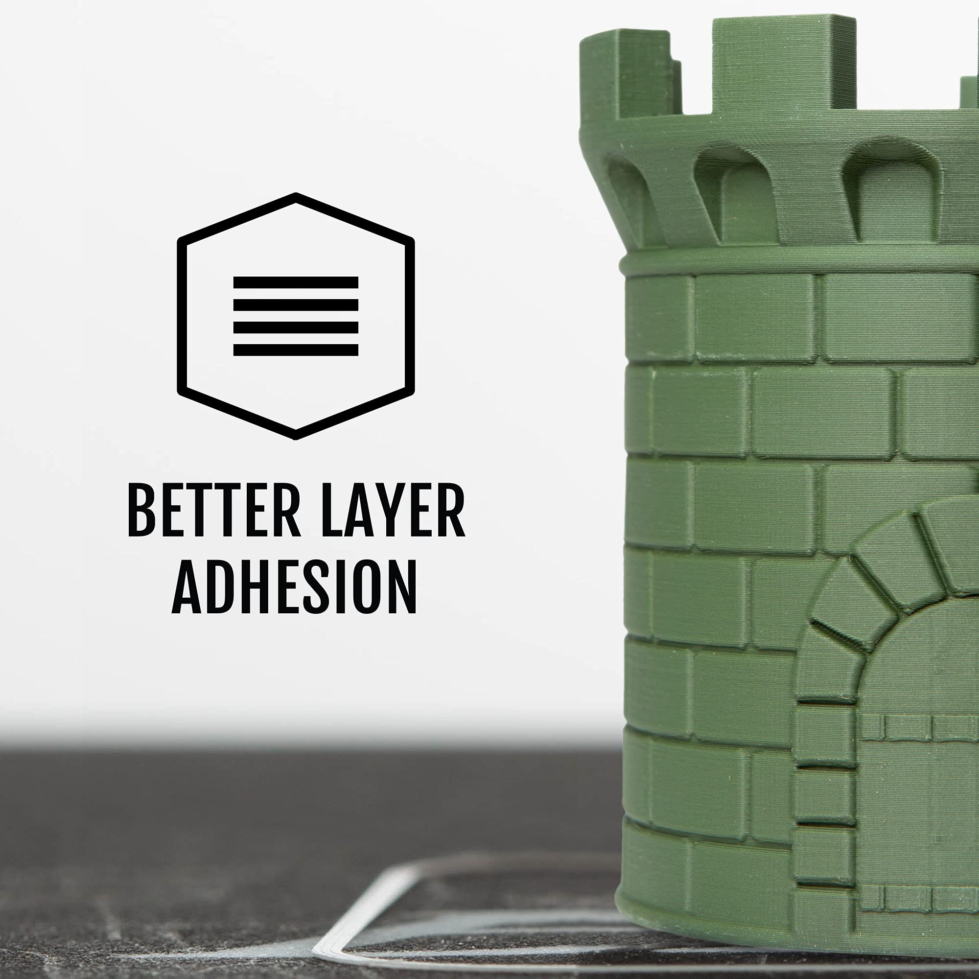 Hatchbox Matte Pla 3D Printer Filament, Dimensional Accuracy +/- 0.03 Mm, 1 Kg Spool, 1.75 Mm, Olive Green