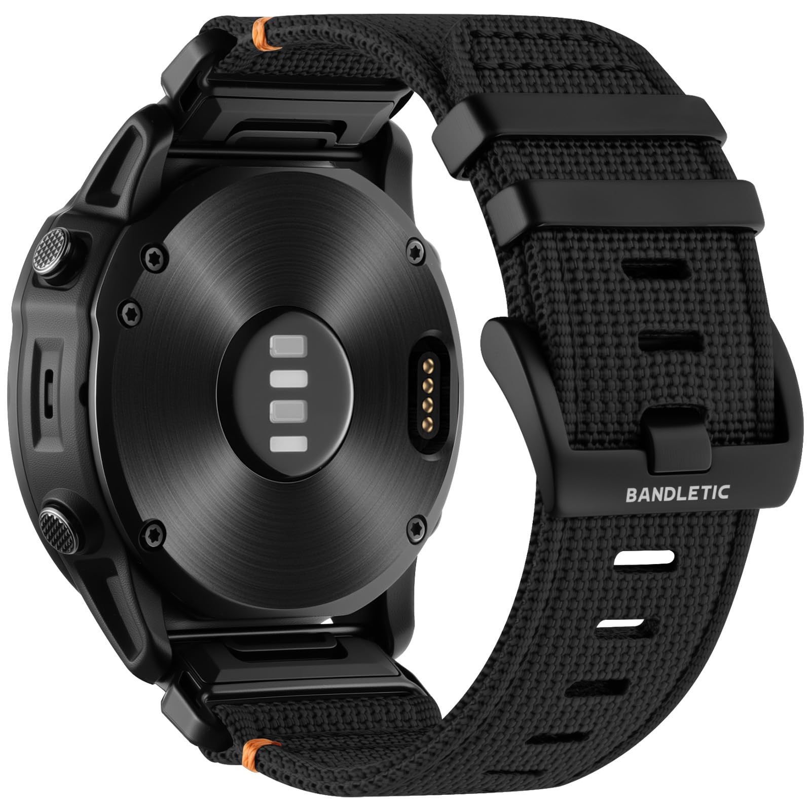 Bandletic Compatible with Garmin Fenix 8 51mm 7X 6X 5X Watch Band - 26mm Quick Fit Rugged Nylon Strap for Fenix 7X 6X Pro/5X Plu