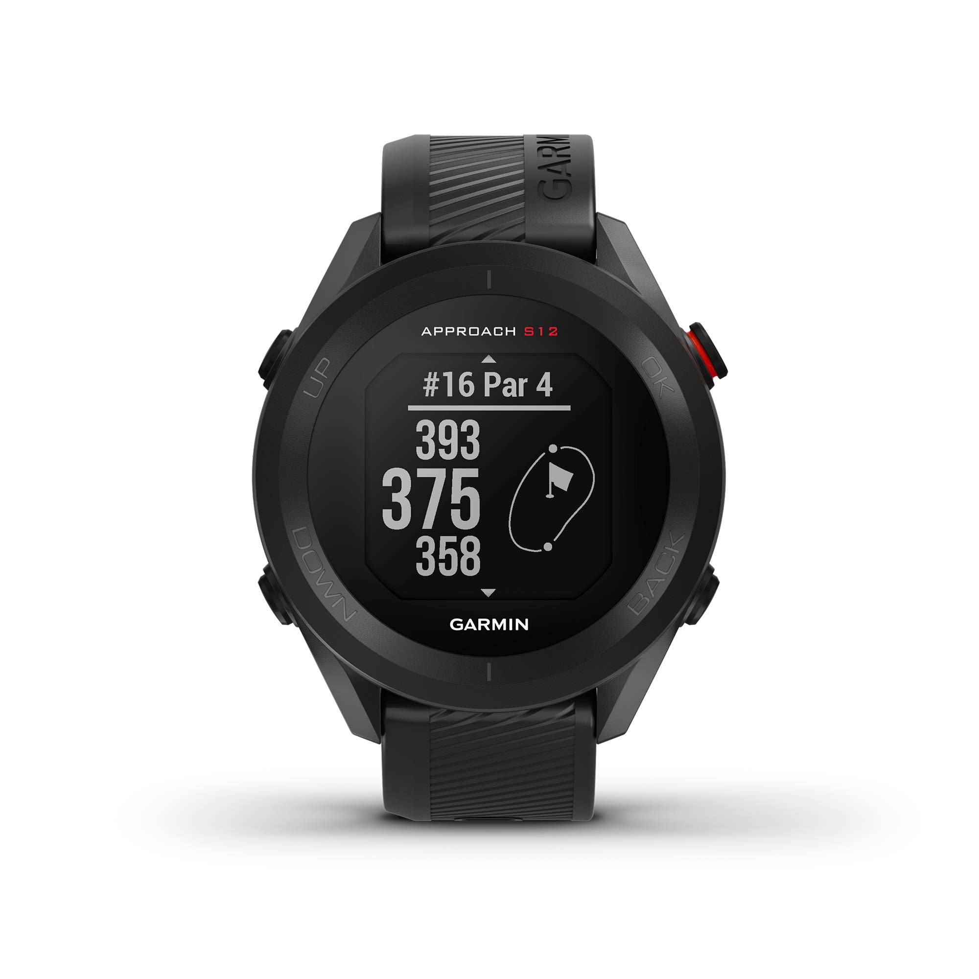 Garmin Approach S12, Easy-To-Use Gps Golf Watch, 42K+ Preloaded Courses, Black, 010-02472-00