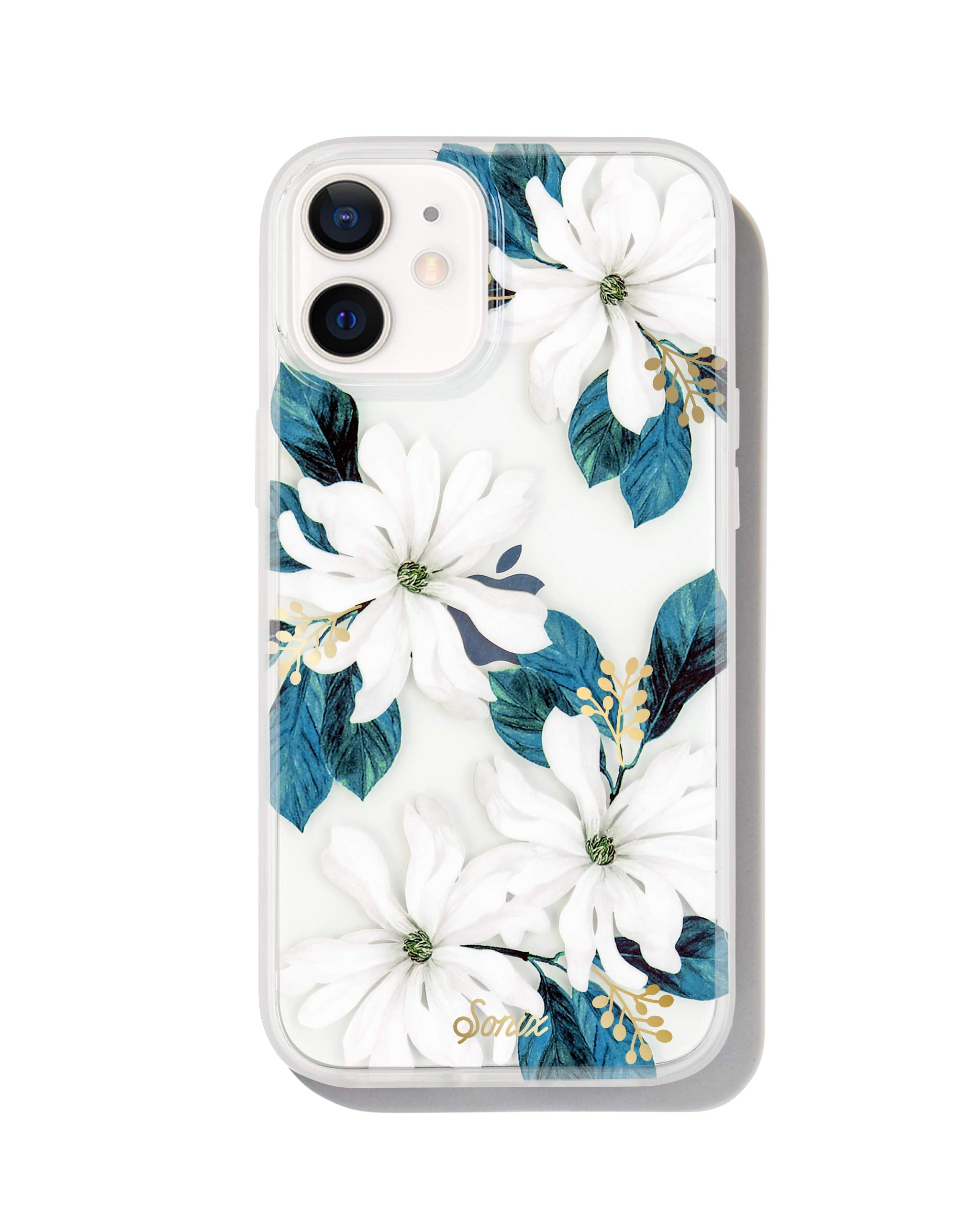 Sonix Delilah Flower Case for iPhone 12 / 12Pro [10ft Drop Tested] Womens Protective White Floral Clear Cover for Apple iPhone 