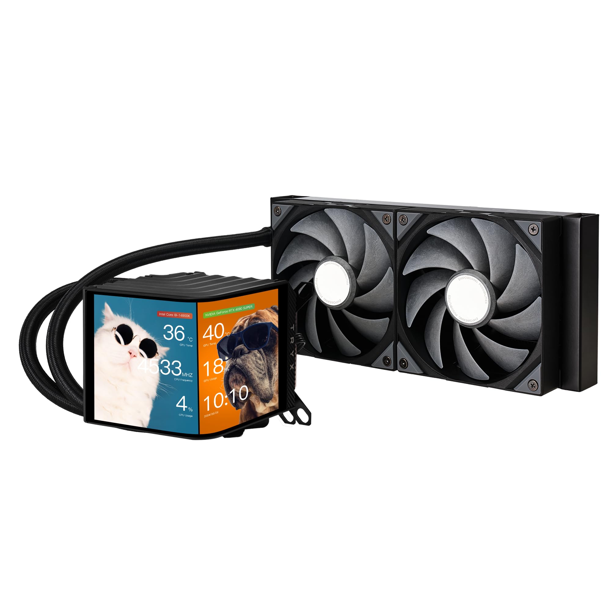 TRYX Fan LP240NDS2MG0K PANORAMA 240 AIO Liquid Cooler Black Retail