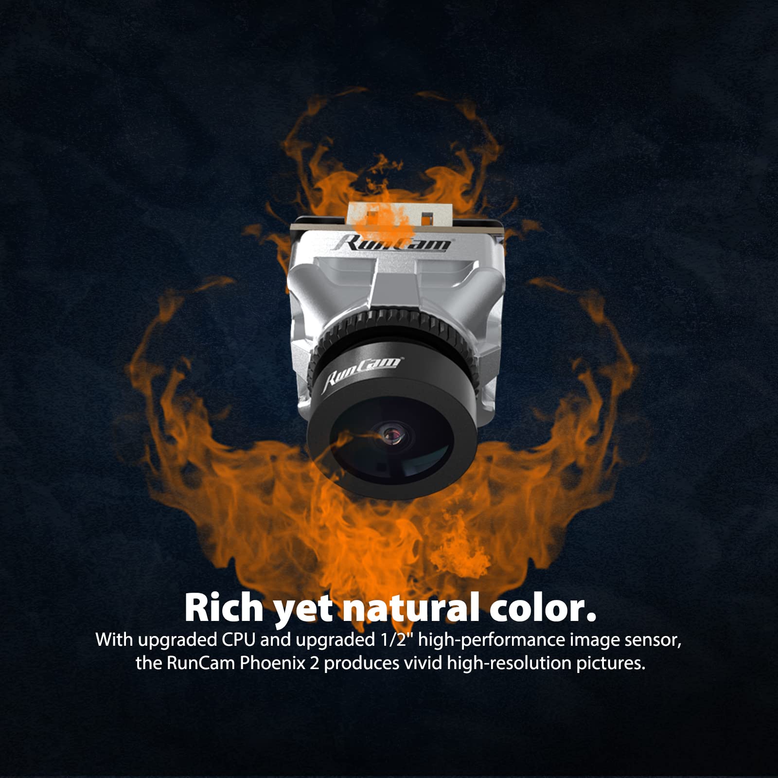 Runcam Phoenix 2 Joshua Edition Micro Fpv Camera 1000Tvl Fov 155� Super Global Wdr Freestyle Fpv Cam With 2.1Mm Lens 4:3/16:9 Switchable For Fpv Drone