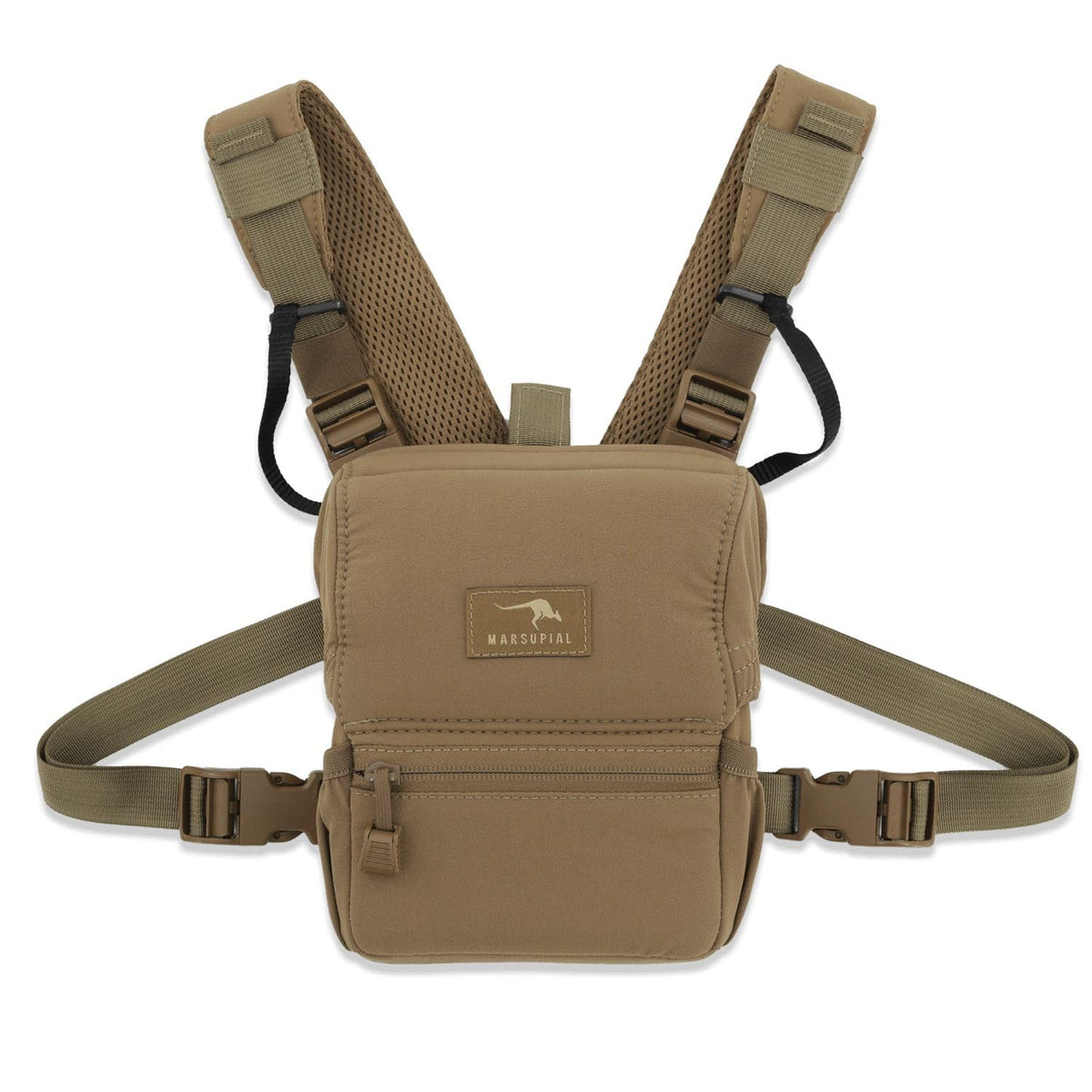 Marsupial Gear New No Mag Enclosed Binocular Pack, Coyote Brown, Medium