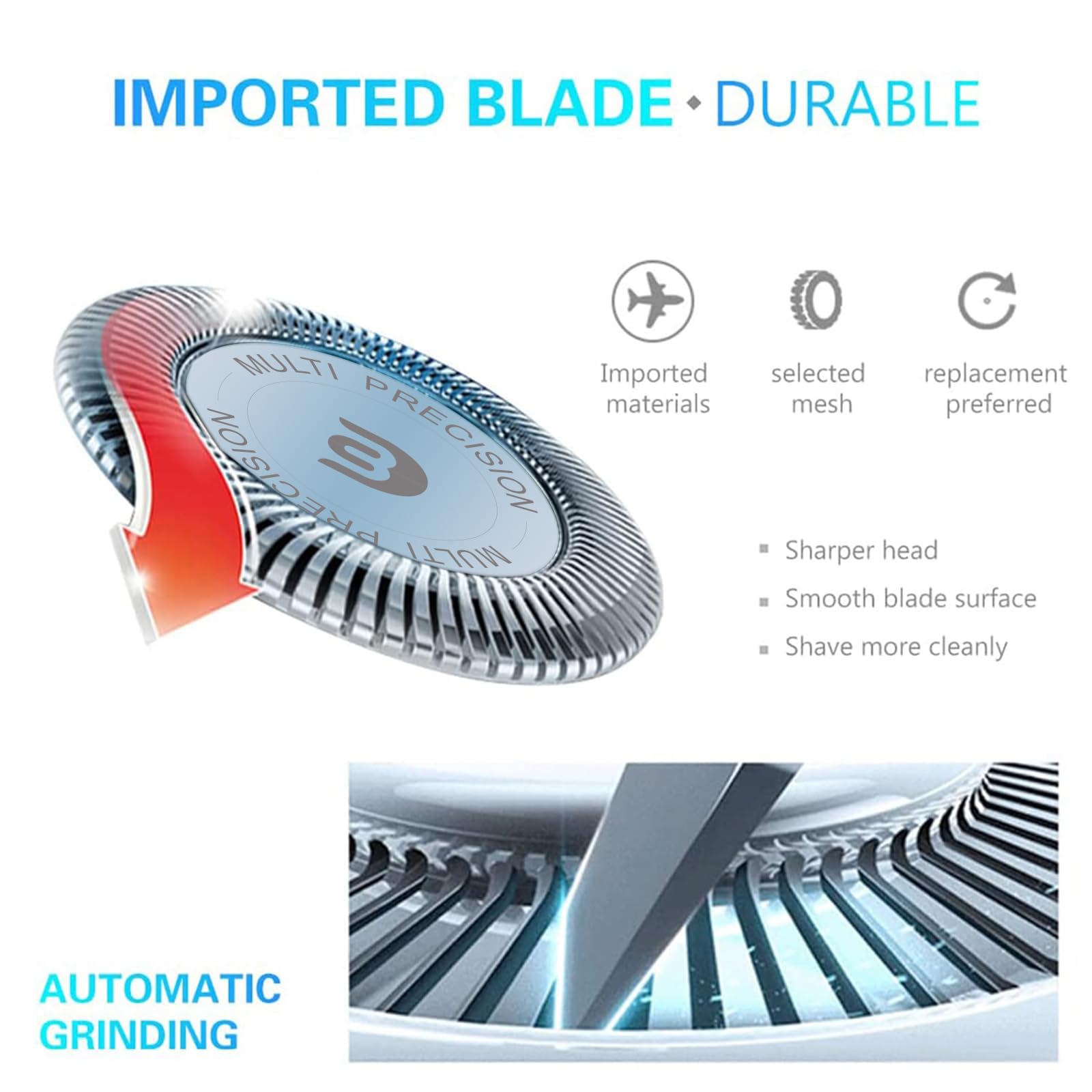 Sh30 Replacement Heads For Series 3000, 2000, 1000 Shavers And S738 Click And Style, Blades For S1560, Sh30 Blades