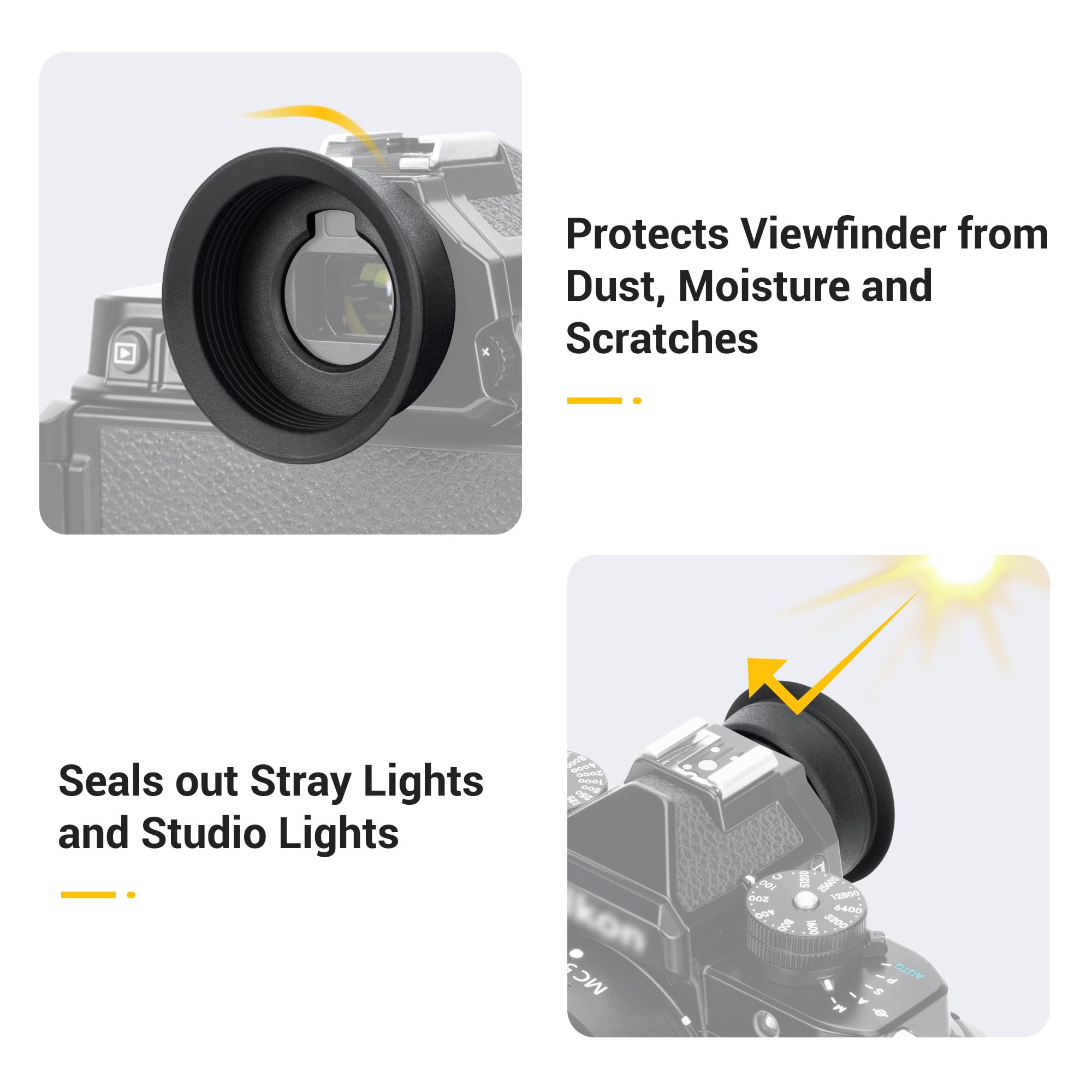 Extended Z9 Z8 Zf Dk 33 Eyecup Eyepiece, 2024 New Round Shape Soft Silicon Camera Eye Cup Viewfinder Deeper Eyeshade Special Des