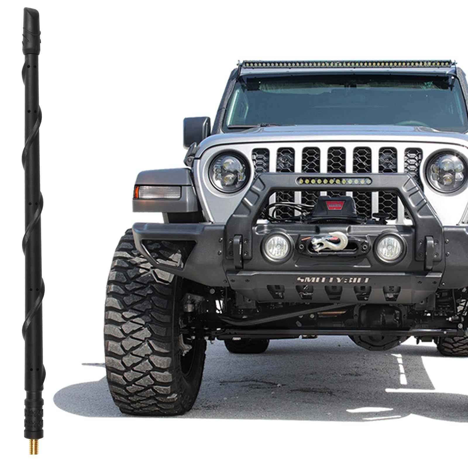 Ksaauto 13 Inch Antenna 2007 2024 Jeep Wrangler Gladiator Accessories, Jeep Sahara Rubicon Sport Willys 4Xe Mojave Jl Jk Jlu Jku