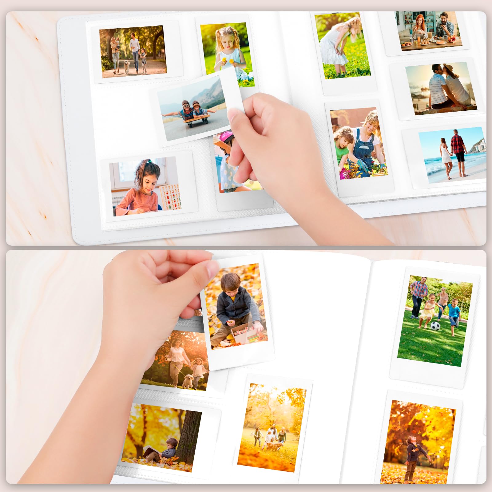 360 Pockets Photo Album For Fujifilm Instax Mini 12 11 9 8+ 8 99 40 Evo Instant Camera, For Polaroid Snap/Pic 300/Z2300/ Socialm