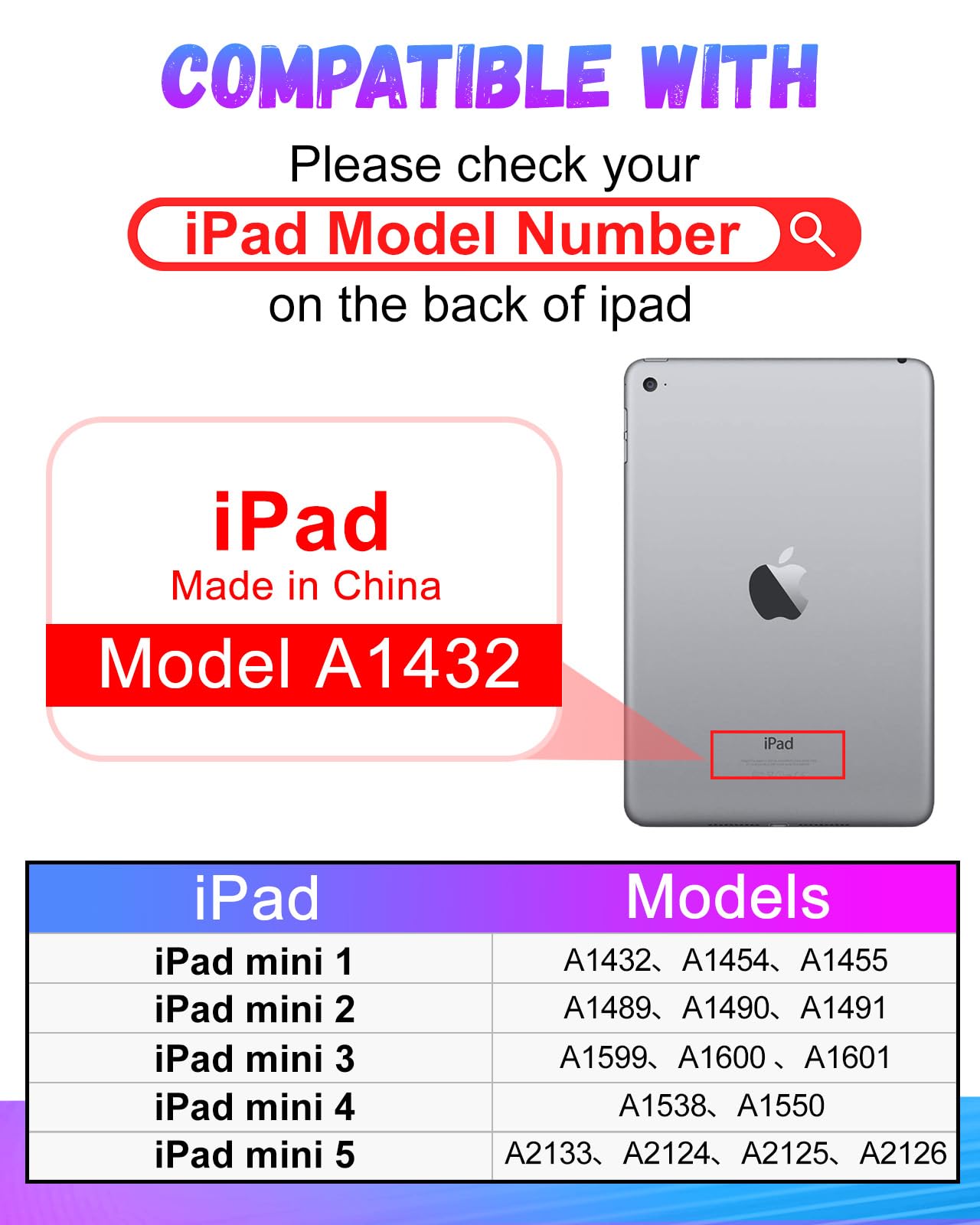 Uppuppy For Apple Ipad Mini 5/4/3/2/1 Case, For Ipad Mini 5Th/4Th/3Rd/2Nd/1St Generation Case Kids Cute Cool Folio Women Boys Fu