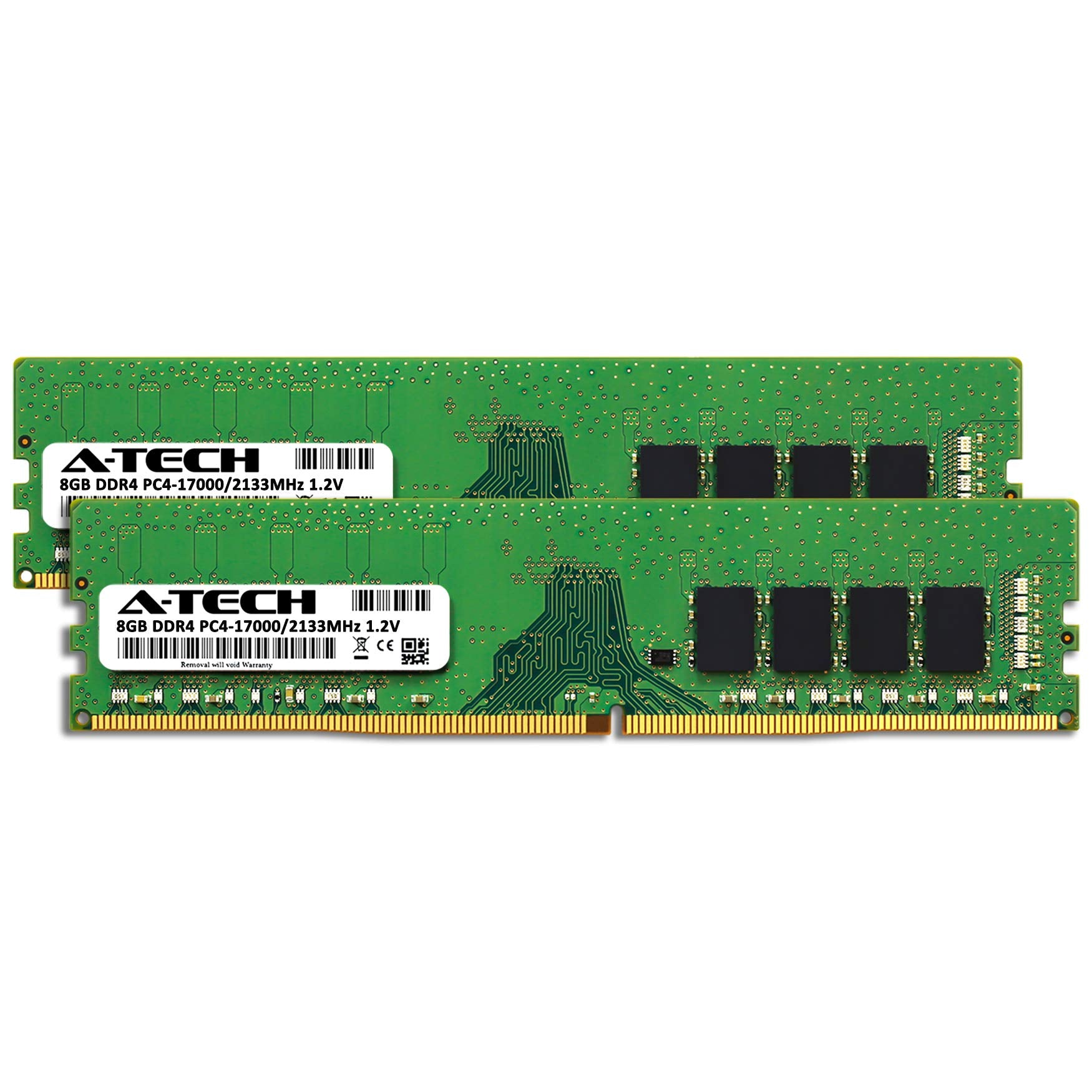 A Tech 16Gb (2X8Gb) Ddr4 2133 Mhz Udimm Pc4 17000 (Pc4 2133P) Cl15 Dimm Non Ecc Desktop Ram Memory Modules