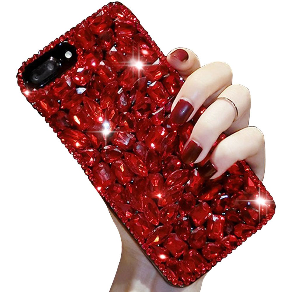 Areall Bling Diamond Case For Samsung Galaxy A12 5G,Aearl 3D Homemade Luxury Sparkle Crystal Rhinestone Shiny Glitter Full Clear