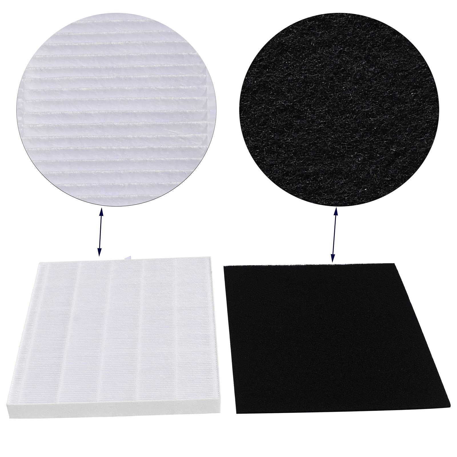 C545 Filter For Winix C545 Filter S, 2 Hepa Filter + 8 Activated Carbon Filters Part No. 1712 0096 00