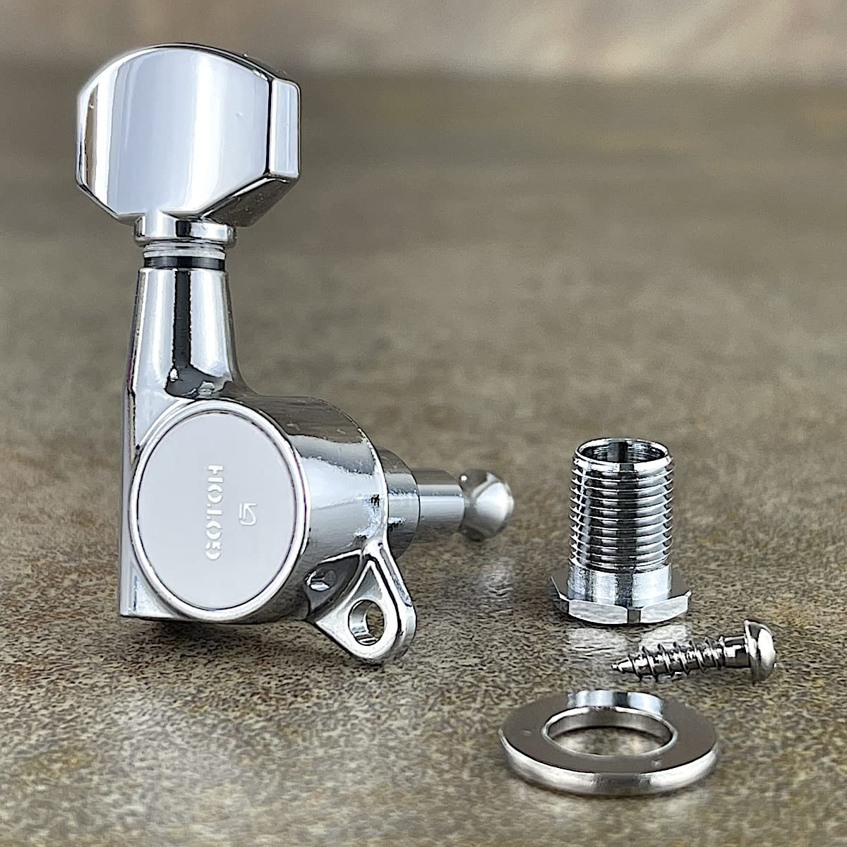 Gotoh Schaller Style Knob Chrome Tuners (6 In A Line)