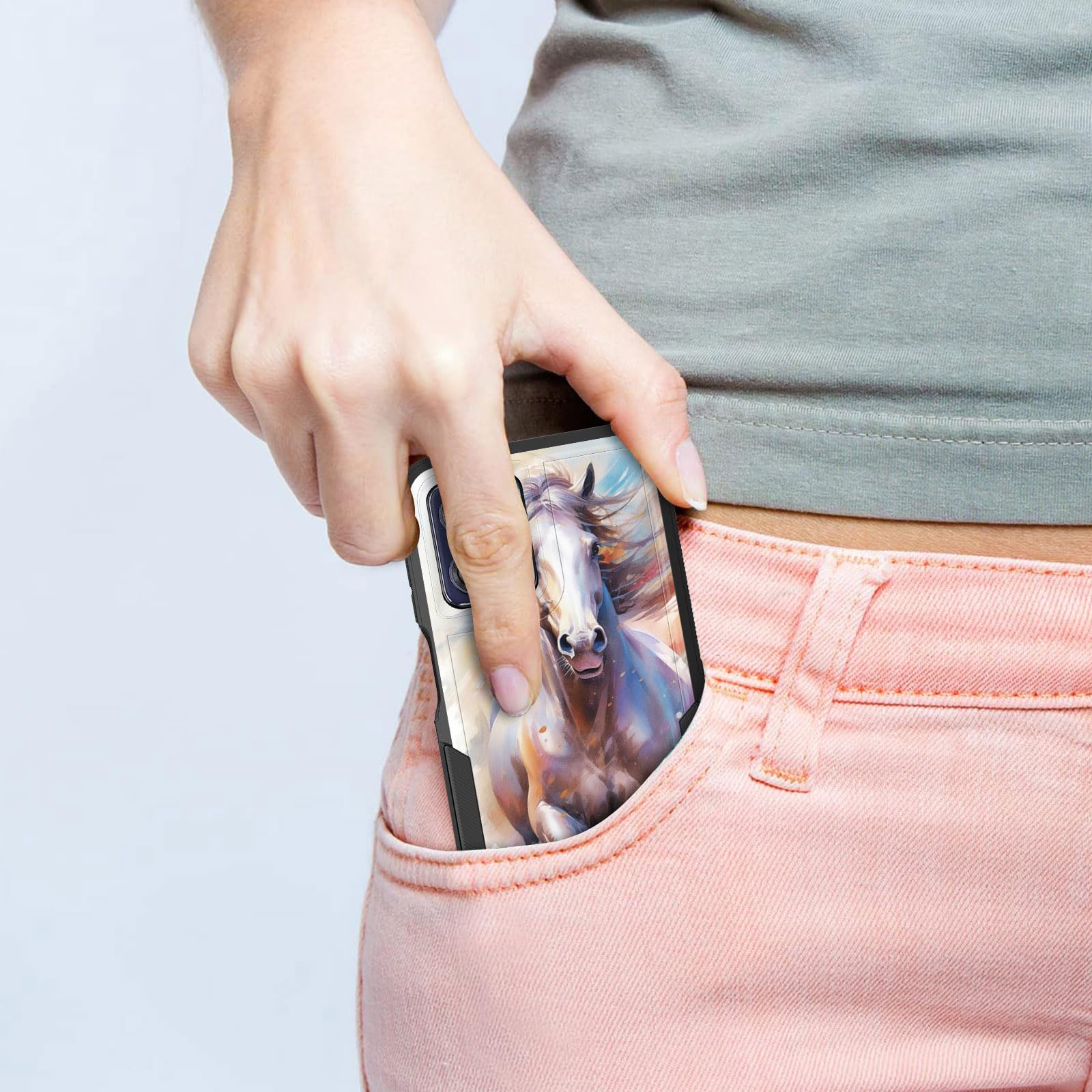 Cicplkse For Moto G Power 5G/Moto G 5G 2023 Case,Dual Layer Heavy Duty Hybrid Shockproof Hard Pc Soft Silicone Tpu Bumper Protec