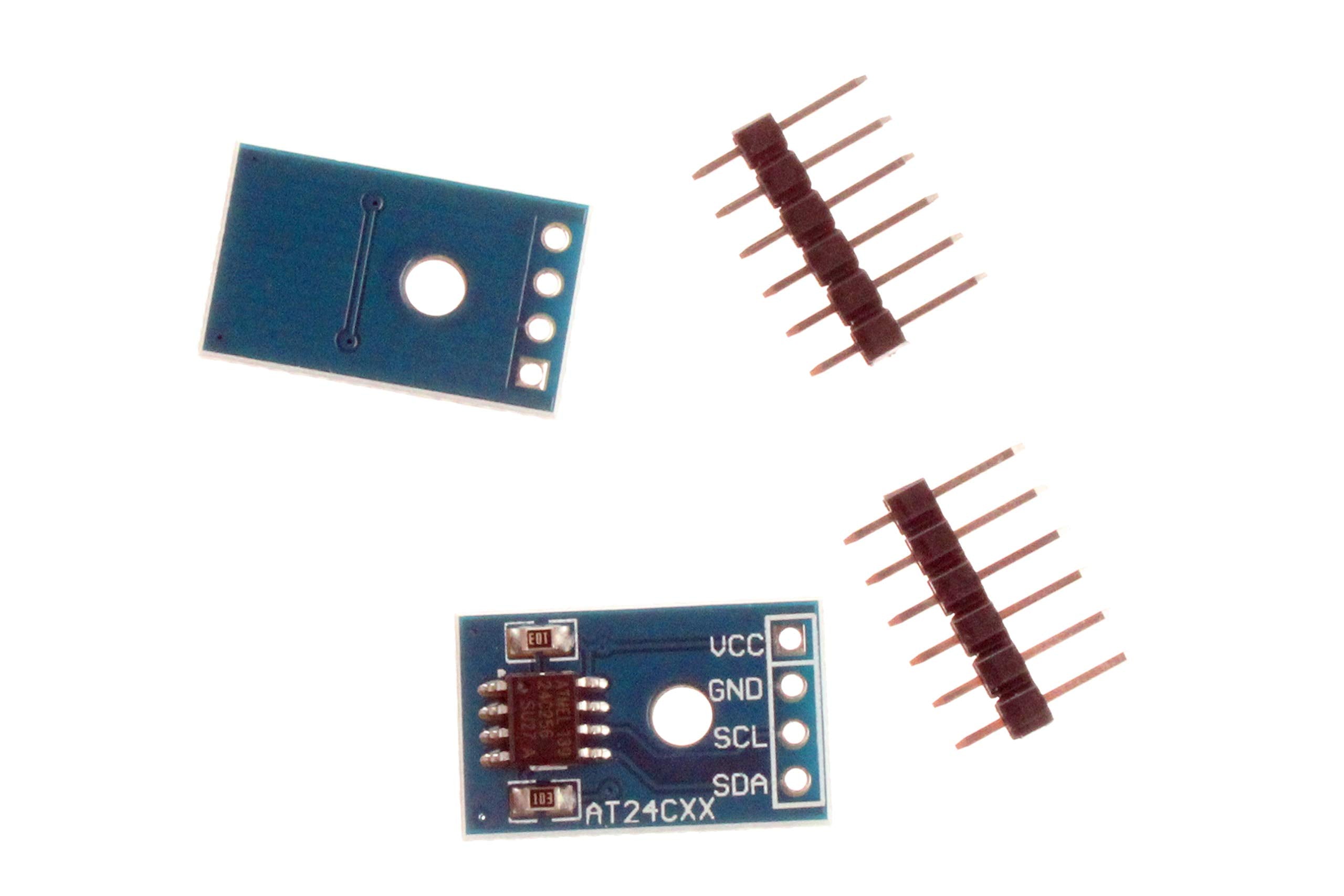Noyito At24C256 Eeprom Memory Module Iic I2C Interface - Mcu Development Accessories (Pack Of 2) Blue