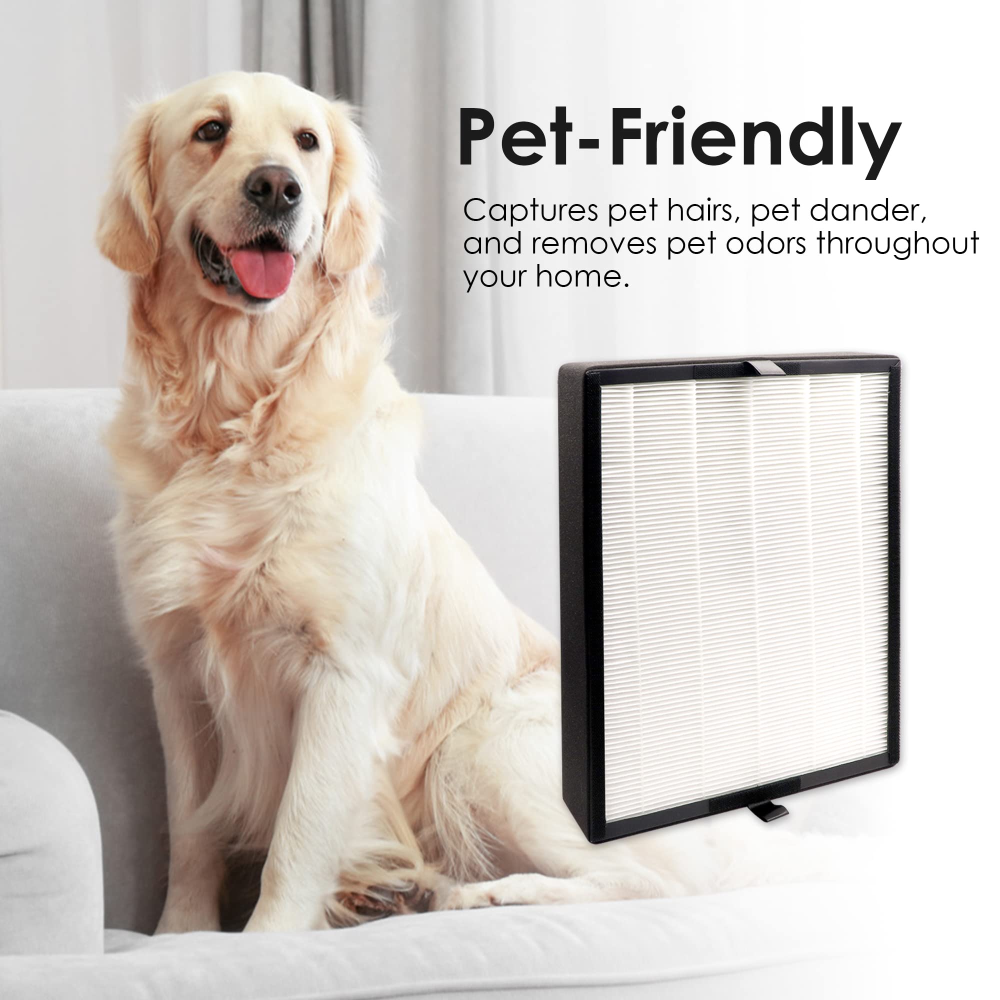 Flintar True Hepa Replacement Filter, Compatible With Alen Breathesmart Flex And 45I Air Purifier, H13 Grade True Hepa, Plus 3 R