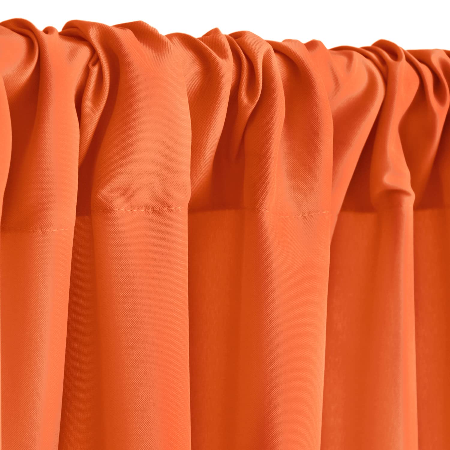 Hiasan Orange Backdrop Curtains For Parties, Polyester Photography Backdrop Drapes For Family Gatherings, Wedding Decorations, 5