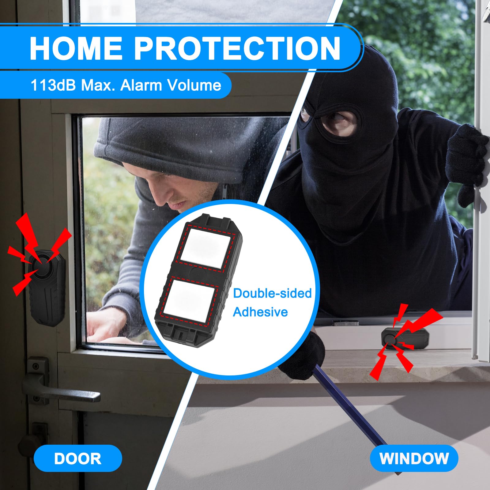 Bike Alarm Remote Motion Sensor System   Cruxer Motorcycle Alarm With Remote, 110Db Loud Anti Theft Bicycle Alarm, Wireless Wate