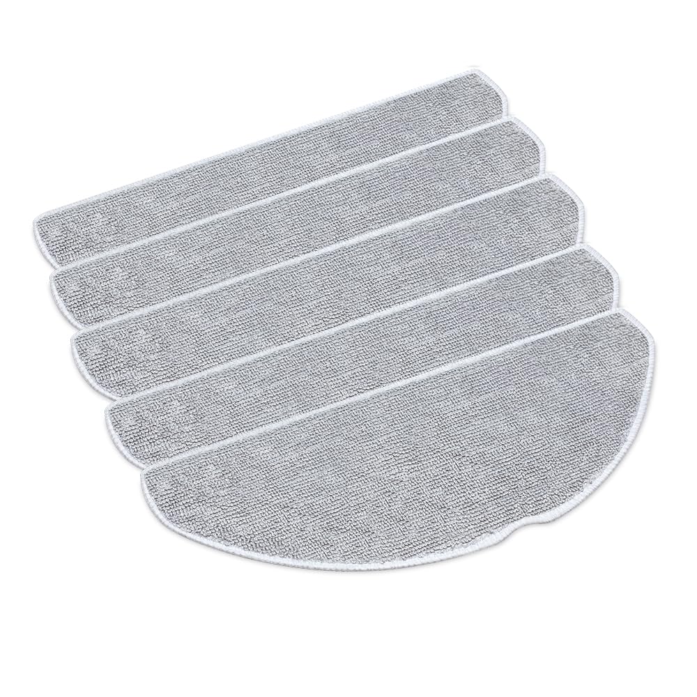 Tapo Washable Mop Cloth Replacement, Comes With Easy To Replace 5X Washable Mop Cloths, Compatible With Tapo Rv30 Max Plus, Tapo