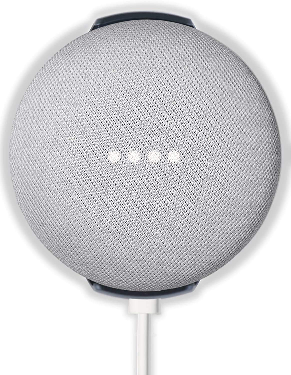 Mount Plus SB 58B Wall Ceiling Cabinet Mount Holder Stand Clip for Google Nest Home Mini Gen 1, Gen 2, Round Speaker Accessories (1 Pack Black)