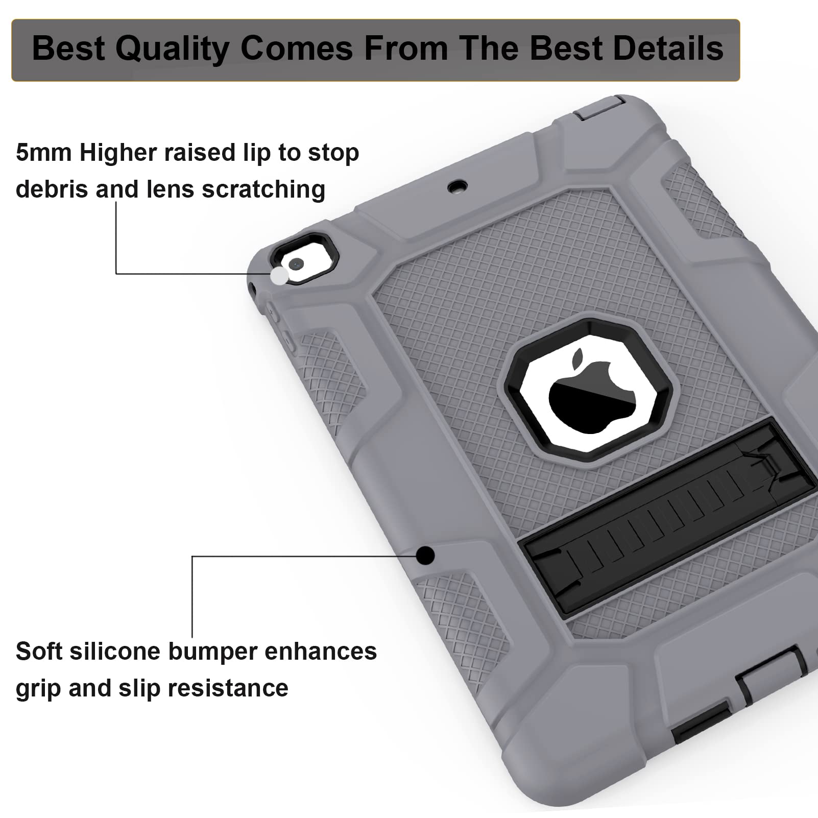 Rantice Ipad 6Th Generation Cases, Ipad 5Th Generation Case, Ipad 9.7 Case, Ipad Air 2 Case, Hybrid Shockproof Rugged Drop Prote