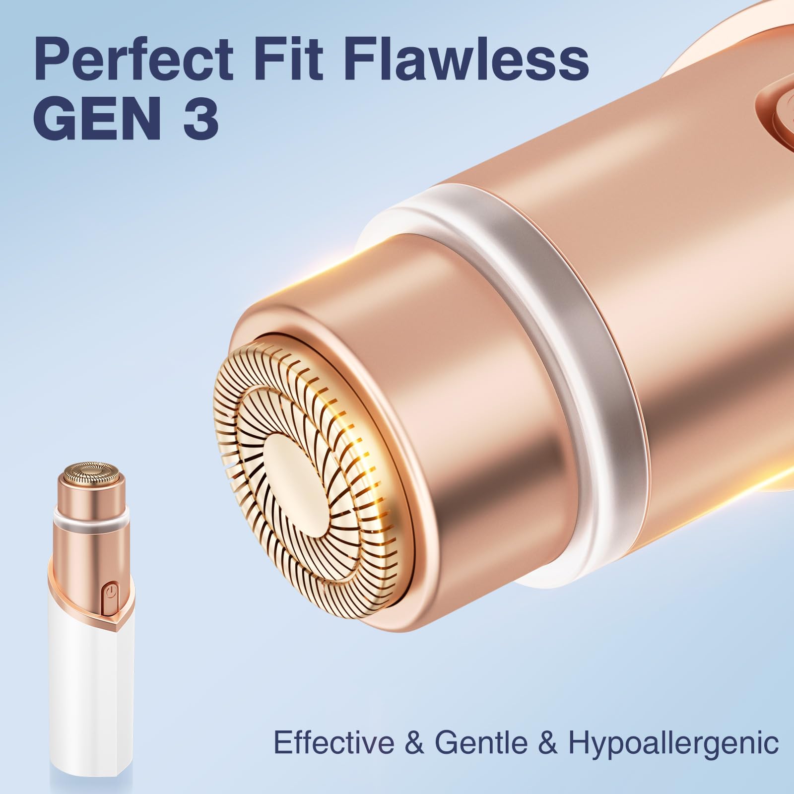 Replacement Heads For New Flawless Finishing Touch Generation 3 Facial Hair Remover, Upgraded Gen 3 Replacement Blades For Flawl