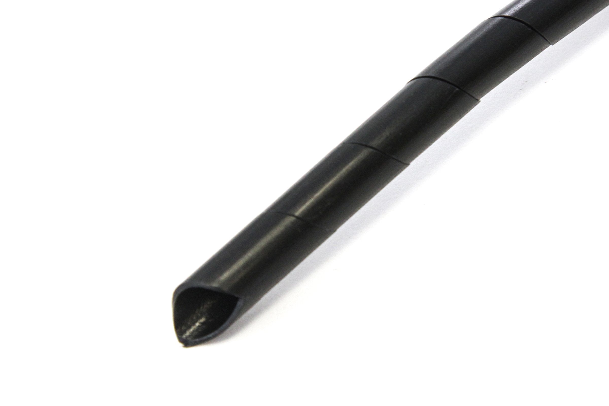 33Ft Pe 1/2 Inches (12 Mm) Black Polyethylene Spiral Wire Wrap Tube Pc Manage Cable For Car Computer Cable