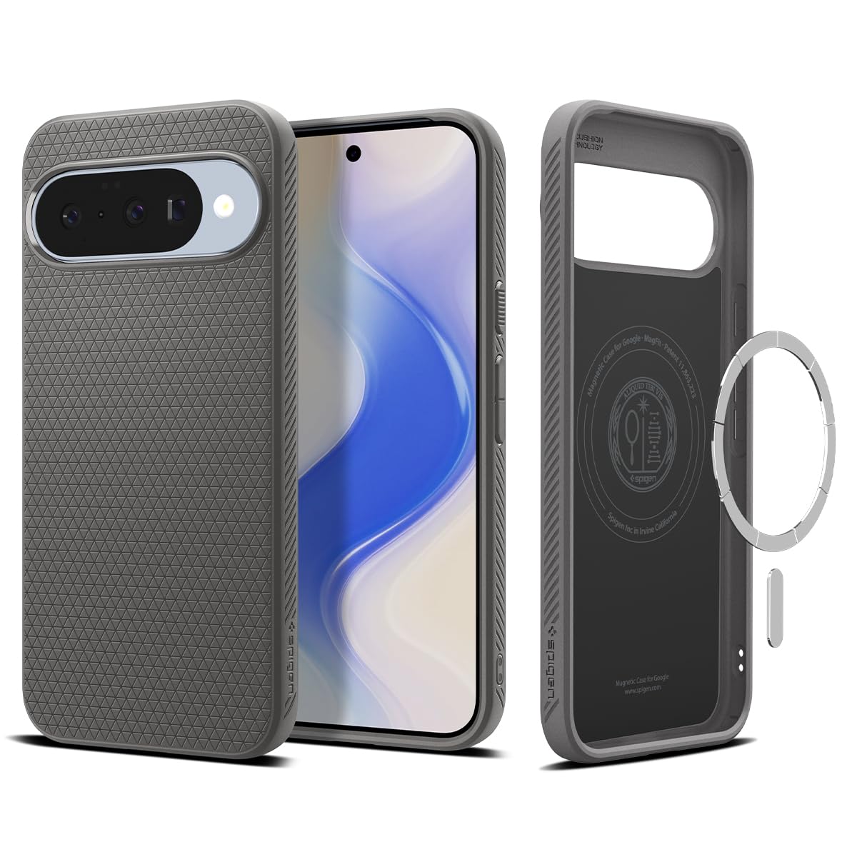 Spigen for Pixel 10/10 Pro Case, Liquid Air MagFit (2025) [Designed for Pixelsnap, Compatible with MagSafe Accessories] - Marble