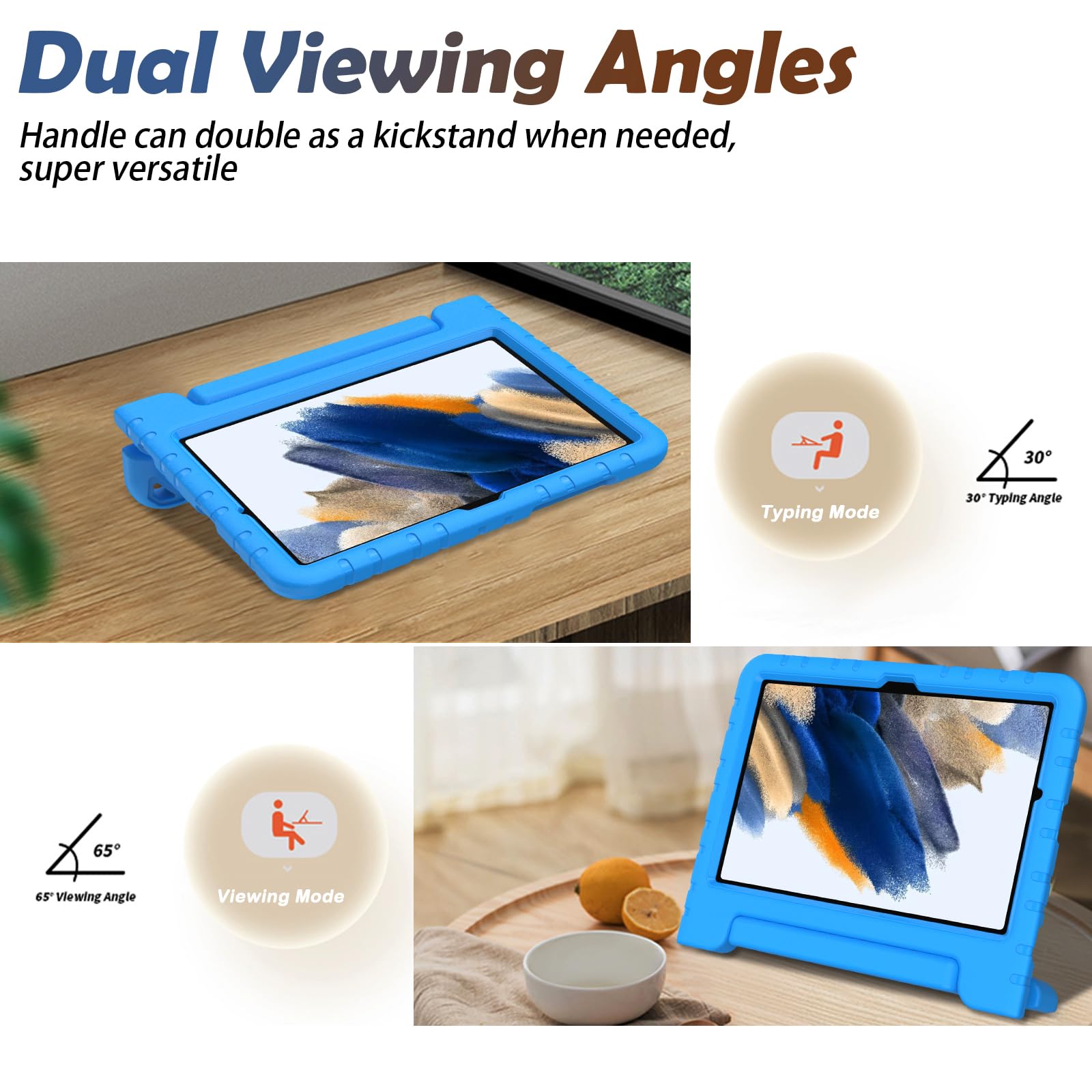 Ltrop Kids Case For Samsung Galaxy Tab A8 10.5 2022, Galaxy Tab A8 Case, Light Weight Shockproof Handle Stand Kids Case For Sams