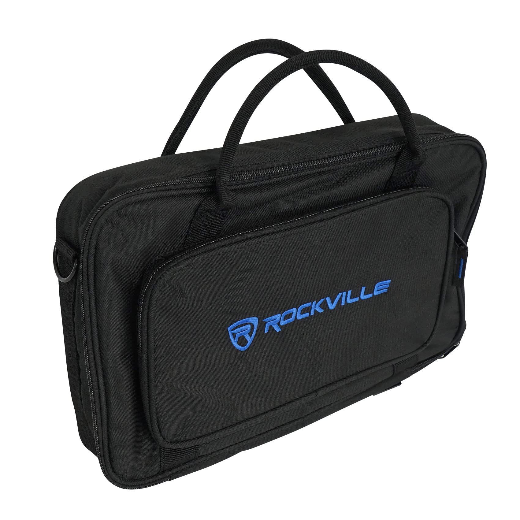 Rockville Mcb16 Gig Bag Case For Dj/Midi/Keyboard Controllers, Fits Gear Up To 16 X 10.5 X 3 Inches, 8Mm Foam, Rainproof, Ykk Zi