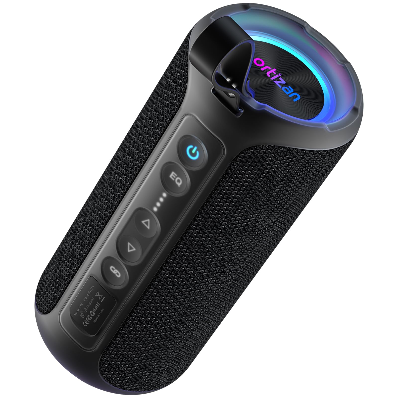 Ortizan Portable Bluetooth Speaker Wireless (2nd Gen), 40W Loud Sound and Deep Bass, 30 Hours Playtime, IPX7 Waterproof, TWS for