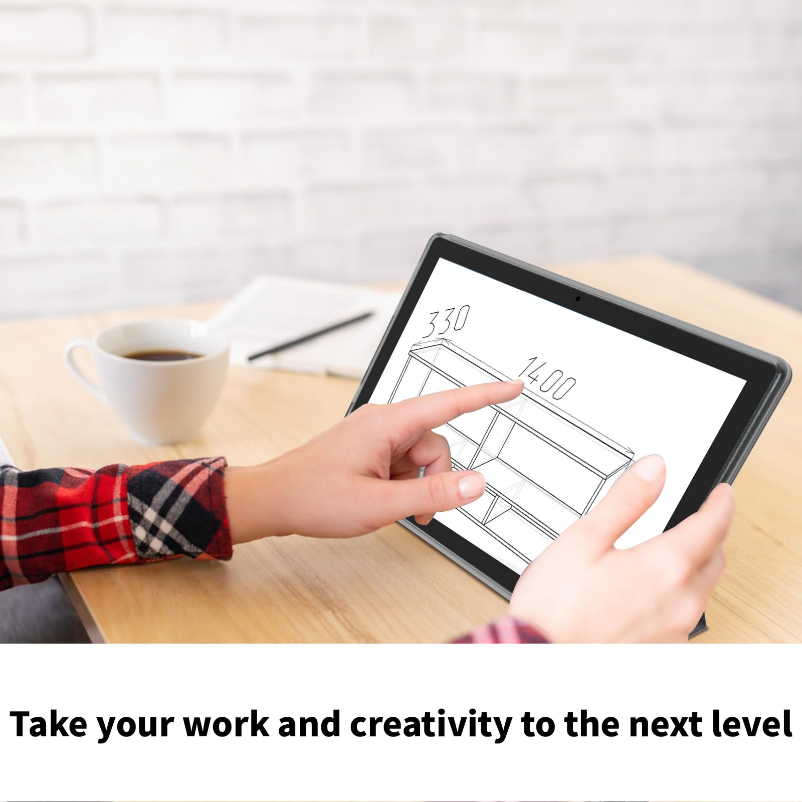 Android 14 Tablet, 12Gb+128Gb +512Gb Expand, Face Unlock, 8000Mah Big Battery+18W Fast Charging, Dual Stereo Speakers, Octa Core