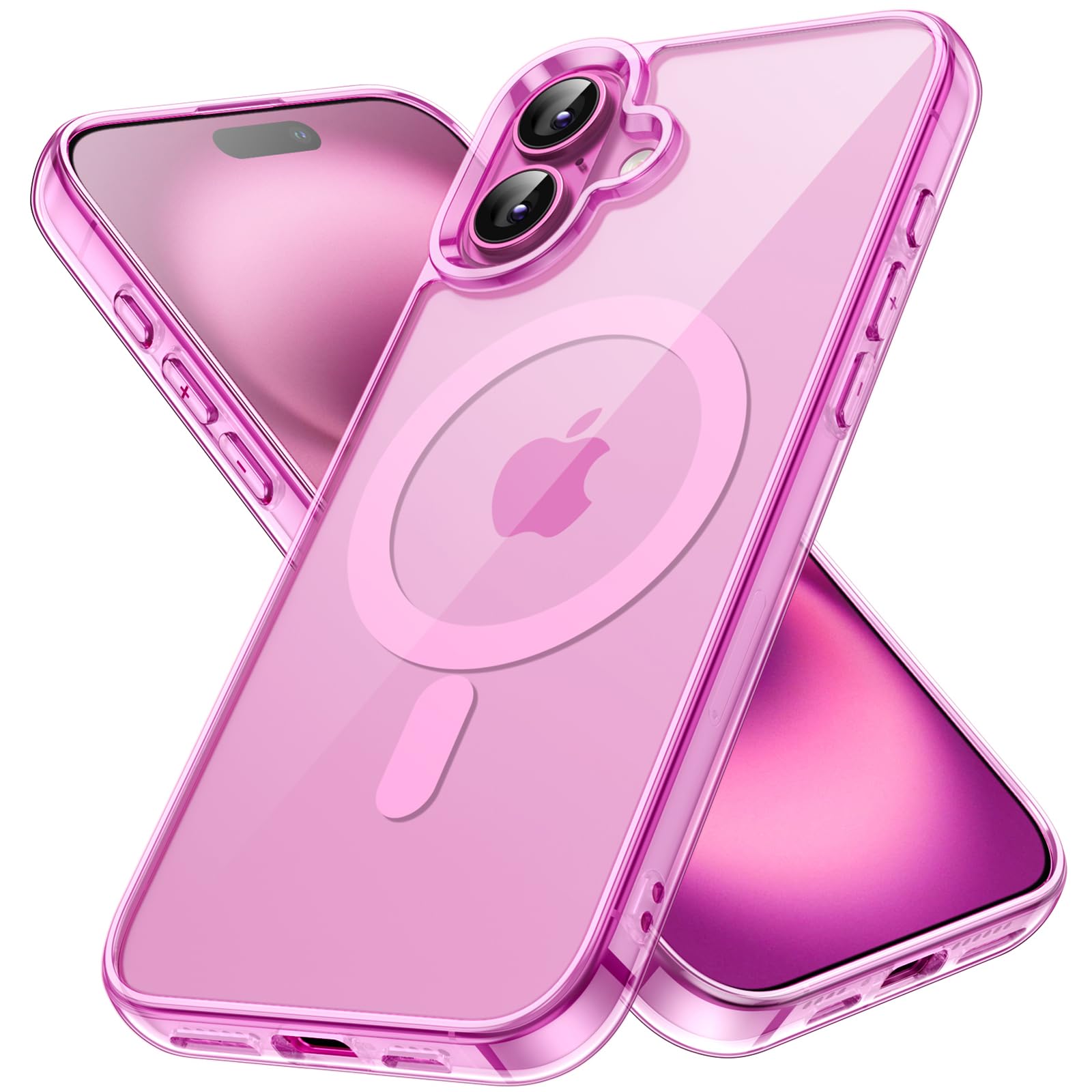 JETech Magnetic Case for iPhone 16 Plus 6.7-Inch Compatible with MagSafe, Shockproof Phone Bumper Cover, Anti-Scratch Clear Back