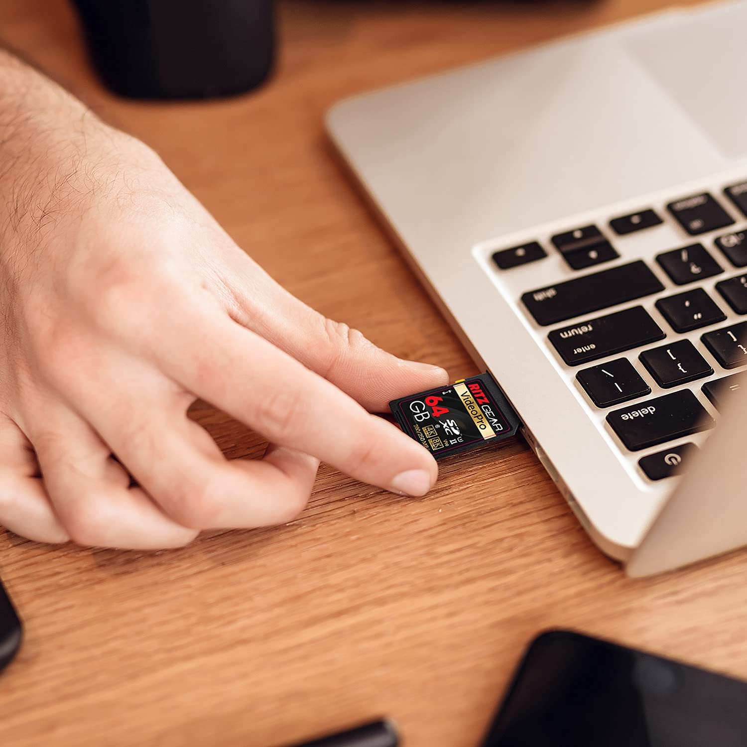 Ritz Gear 64Gb High-Speed Sdxc Uhs-Ii Sd Card, C10, U3, V90, Full-Hd & 8K Memory Card For Dslr, Cinema-Quality Video Cameras