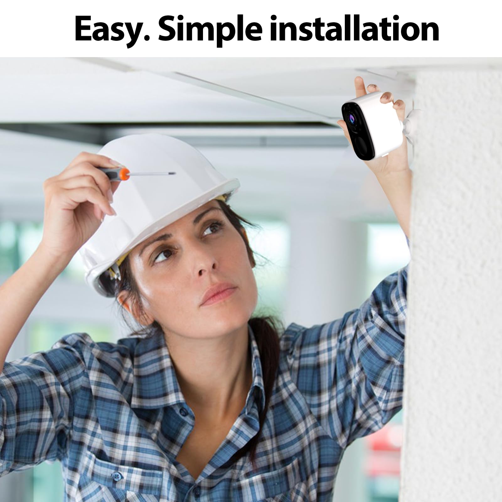 Rraycom 5Mp Security Cameras Wireless Outdoor Solar Powered With Ai Detection, 2K Color Night Vision Security Camera With 2 Way Audio, Alexa, No Monthly Fee, Spotlight & Siren, Ip65 Waterproof