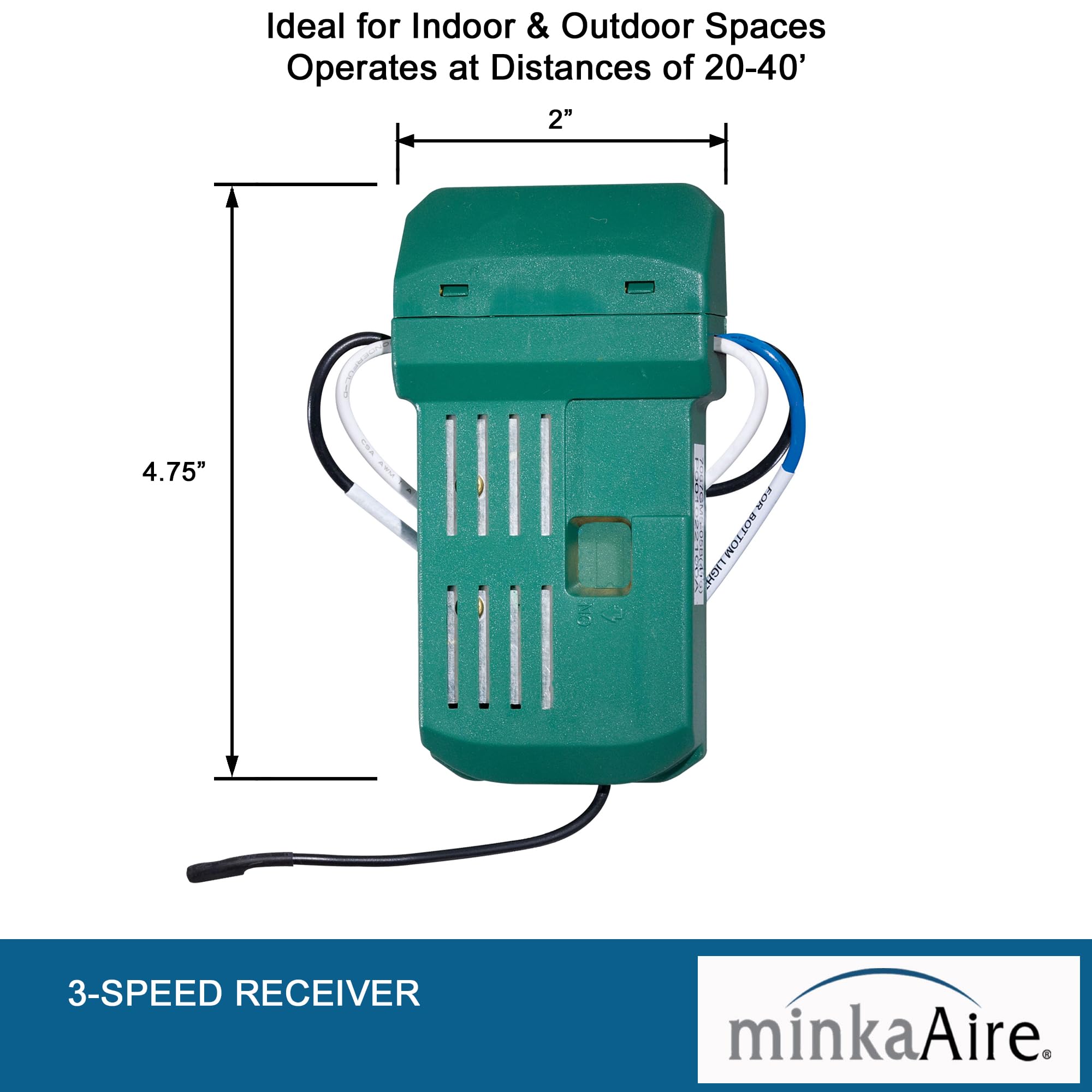 Minka Aire Hand Held Remote Control System   White   Rcs223