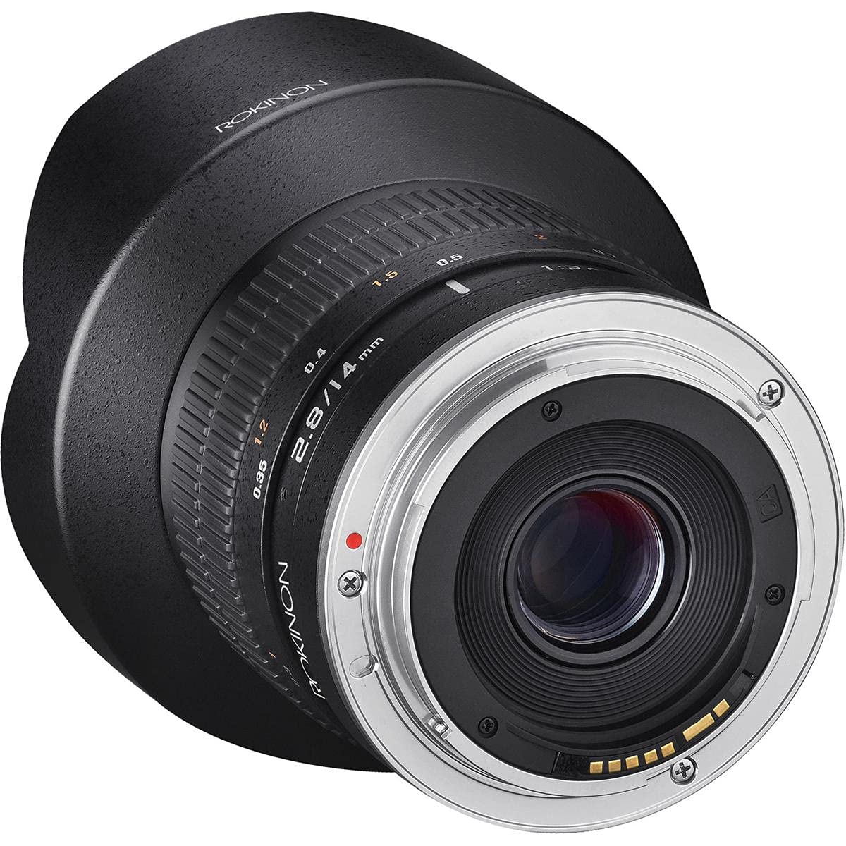 Rokinon Ae14M-C 14Mm F/2.8-22 Ultra Wide Angle Lens With Built-In Ae Chip For Canon Ef Digital Slr,Black