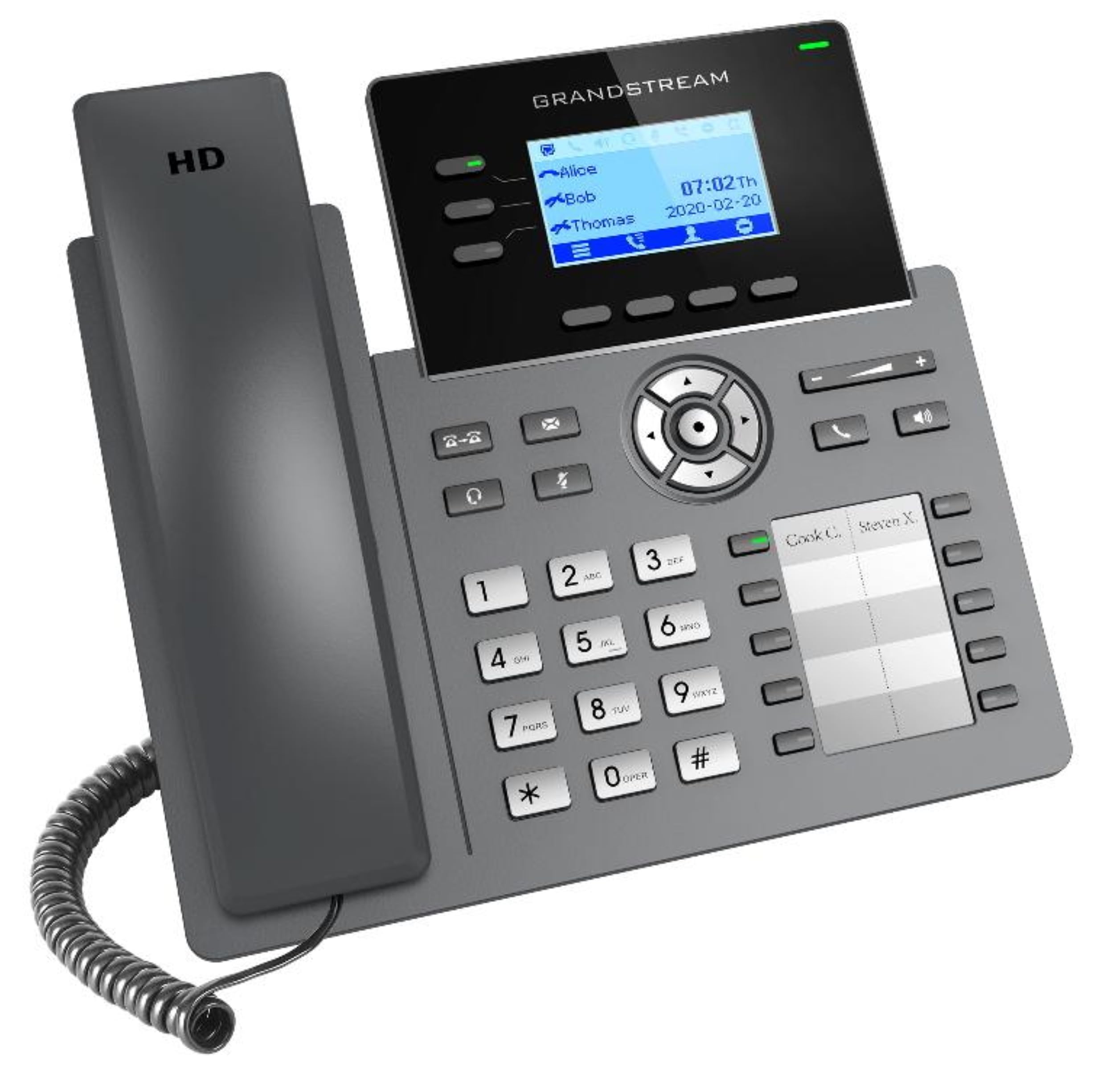 Grandstream Grp2604P Ip Phone | 3 Lines, 6 Sip Accounts | 2.7-Inch Lcd Display | Dual-Port Gigabit Ethernet With Integrated Poe