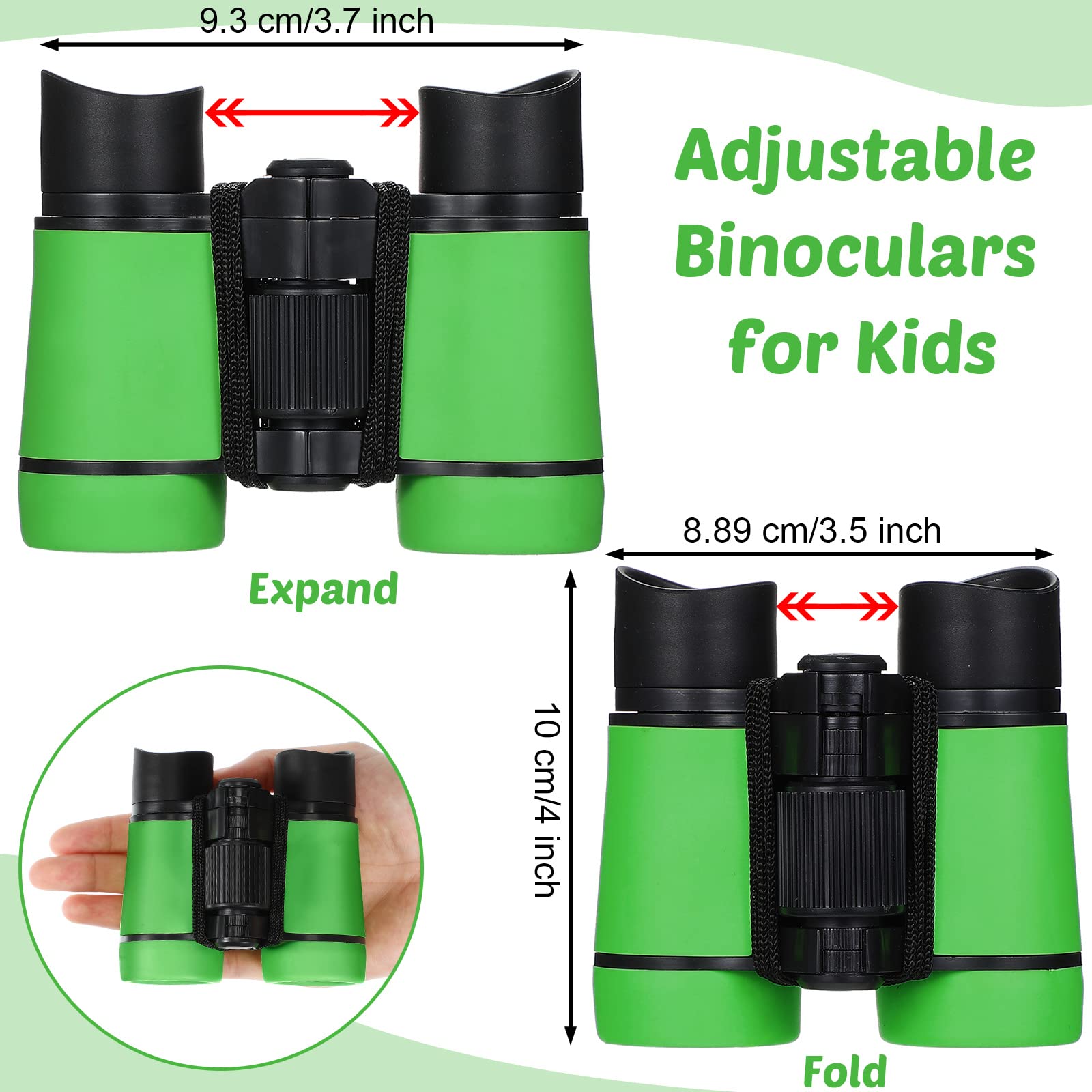 9 Pack Kid Binoculars Shockproof Mini Compact Binoculars Gifts For 3 12 Years Boys Girls Folding Small Telescope Binoculars For