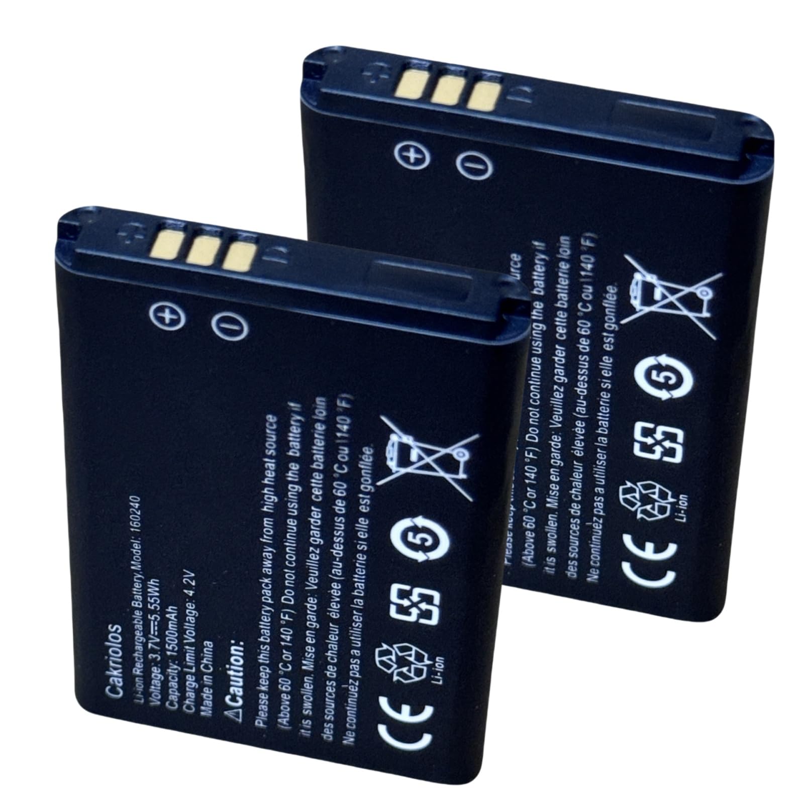 Cakriolos 2-Pack Backup Battery for Steelseries Arctis Pro Wireless, Siberia 800, 840, 61298RX Headsets, H Wireless Gaming Heads