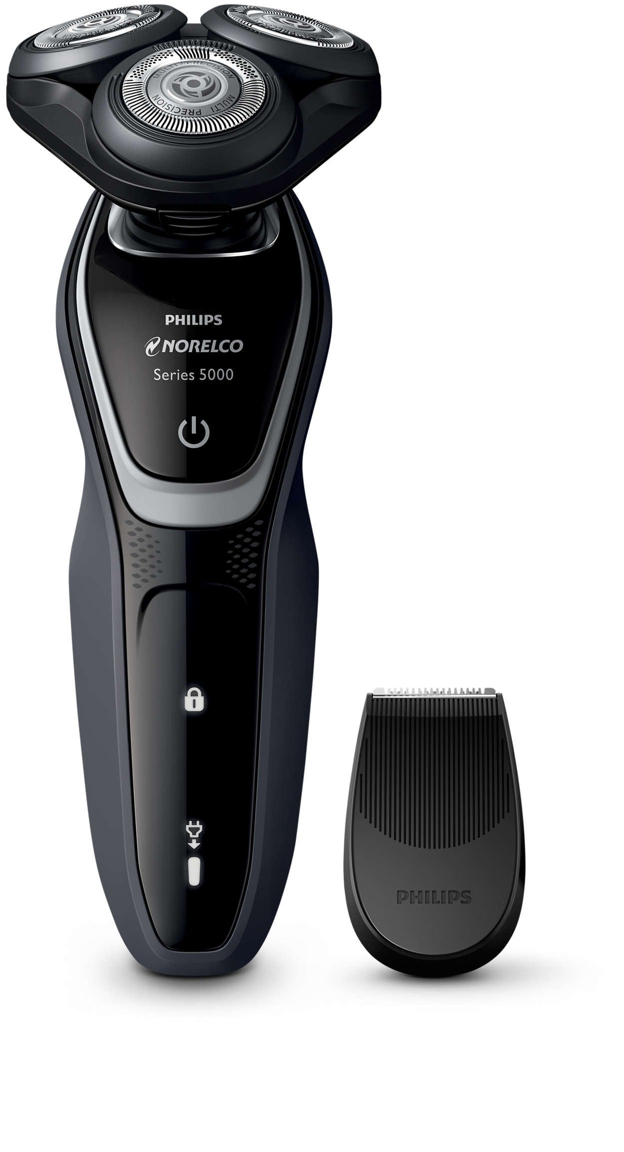 Philips Norelco Electric Shaver 5110 Wet & Dry, S5205/81, With Smartclick Precision Trimmer