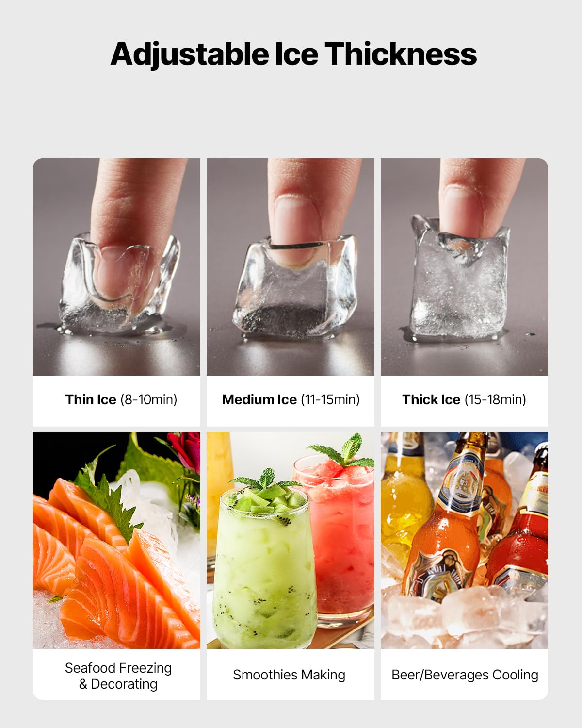 Vevor Commercial Ice Maker Machine-Head 800 Lbs/24 H, 26 Inch Stainless Steel Industrial Ice Machine, Self-Cleaning And Schedule