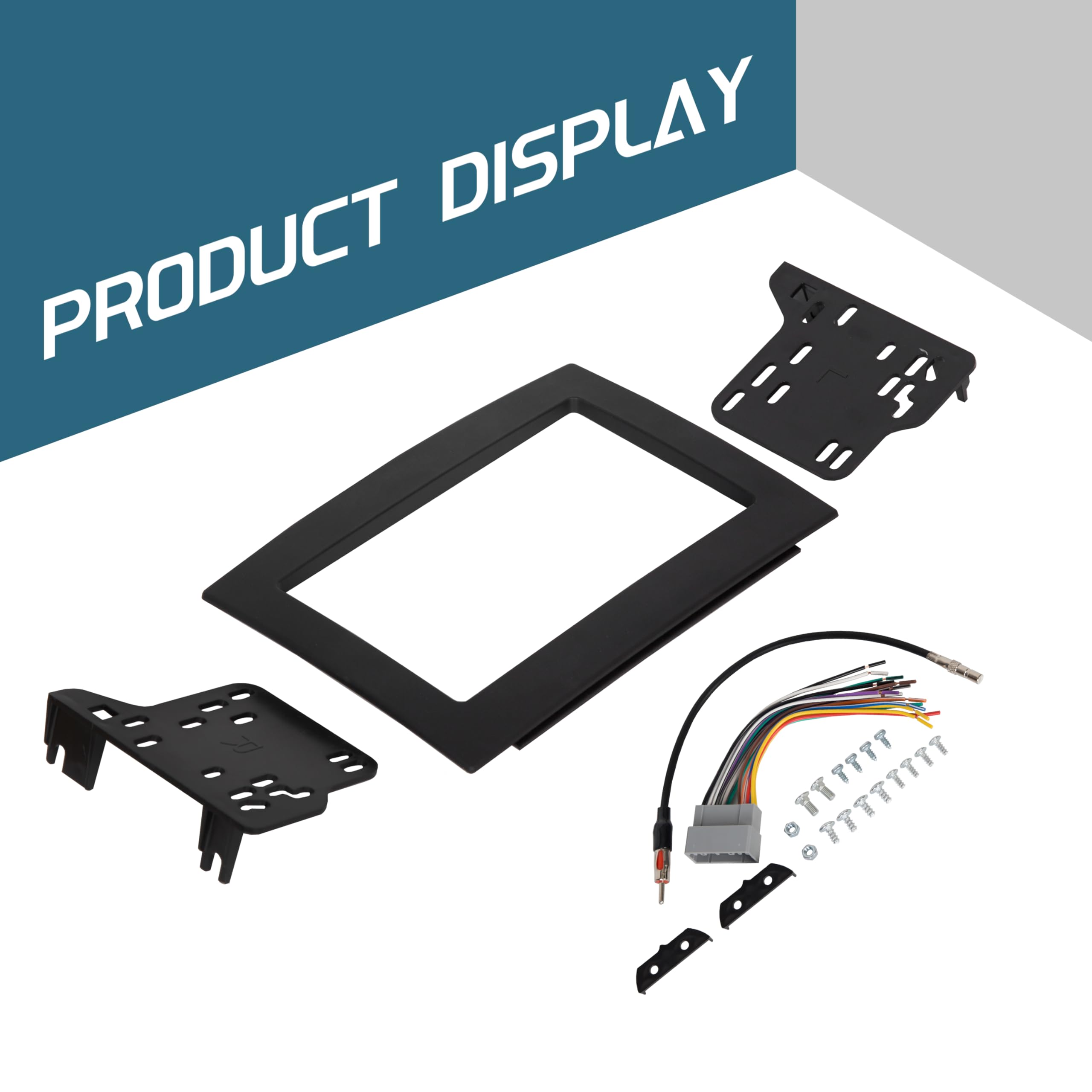 Kuafu Double Din Dash Kit Compatible With 2006 2010 Dodge Ram 1500 2500 3500 Chassis Cab Crew Cab Pickup Radio Dash Installation