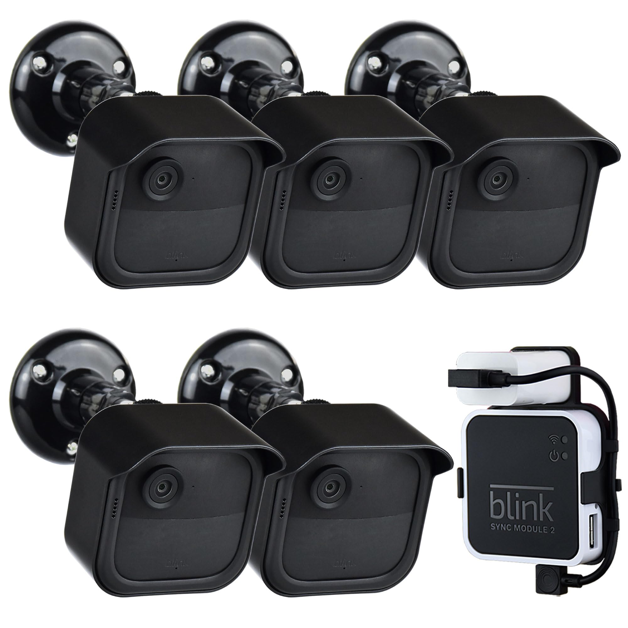 All New Blink Outdoor 4Th & 3Rd Gen Camera Mount Bracket,5 Pack Full Weather Proof Housing/Mount For Blink Outdoor Cameras Security System(Blink Camera Not Included)