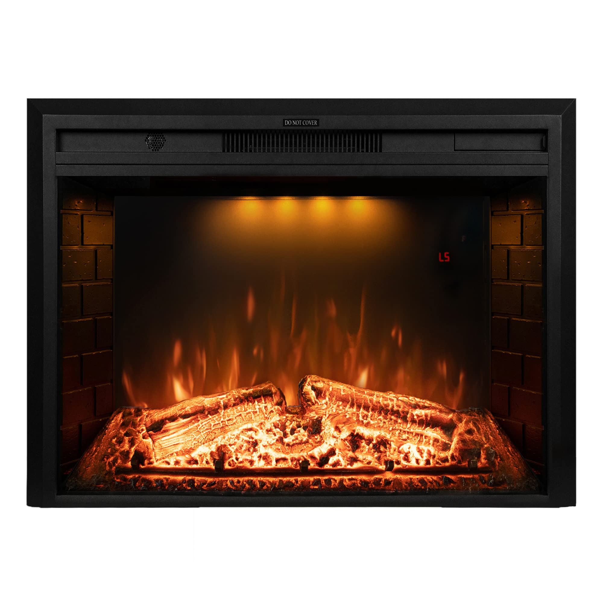 Dreamflame 36 Inch Electric Fireplace, Wall Fireplace Electric With Remote Control, Realistic Log And Crackling Sound, Overheati