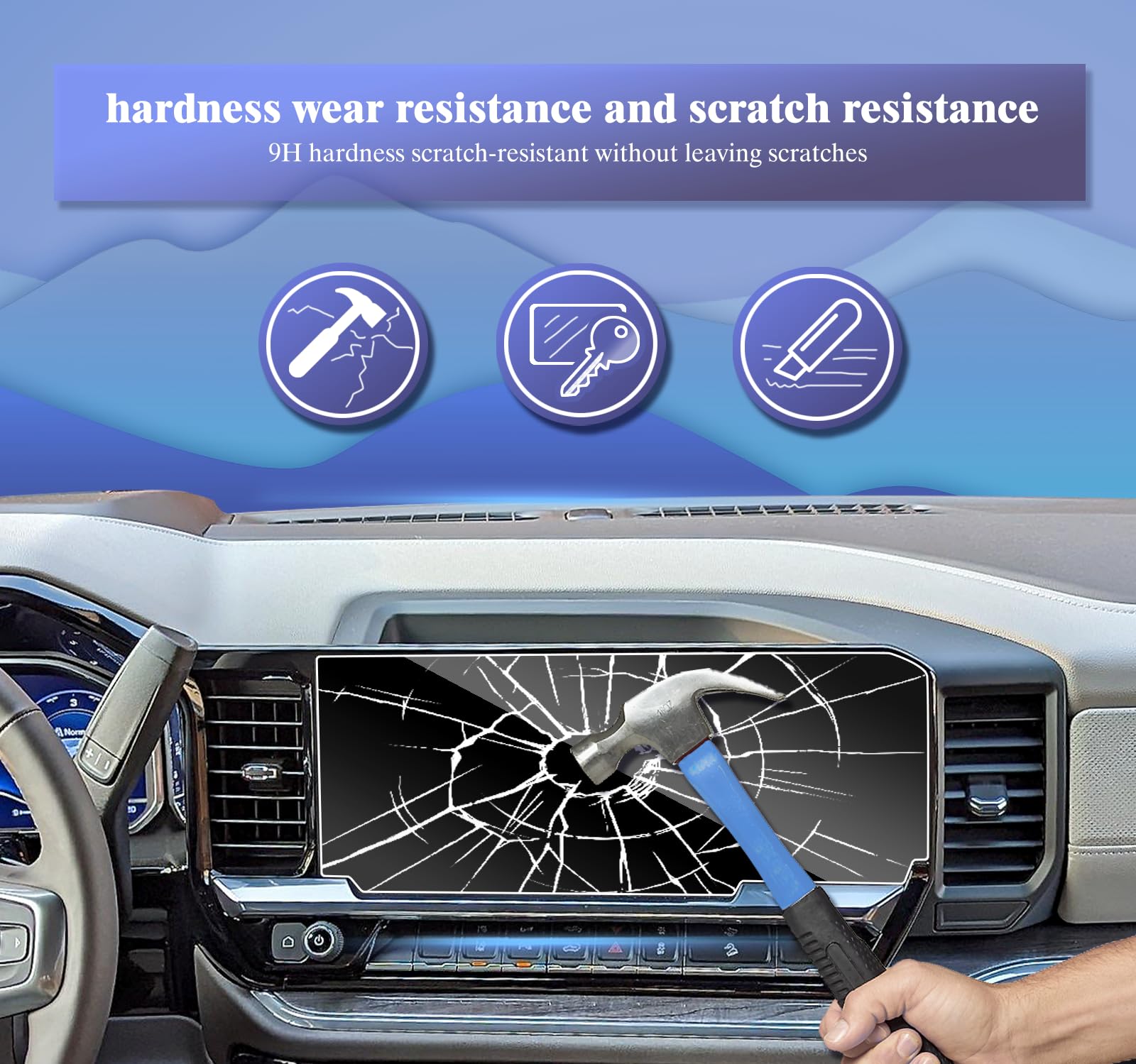 4Pcs 2024 2025 Chevy Silverado 1500 Screen Protector For 2024 Silverado 1500 Accessories 2022 2024 2025 Chevy Silverado Gmc Sier