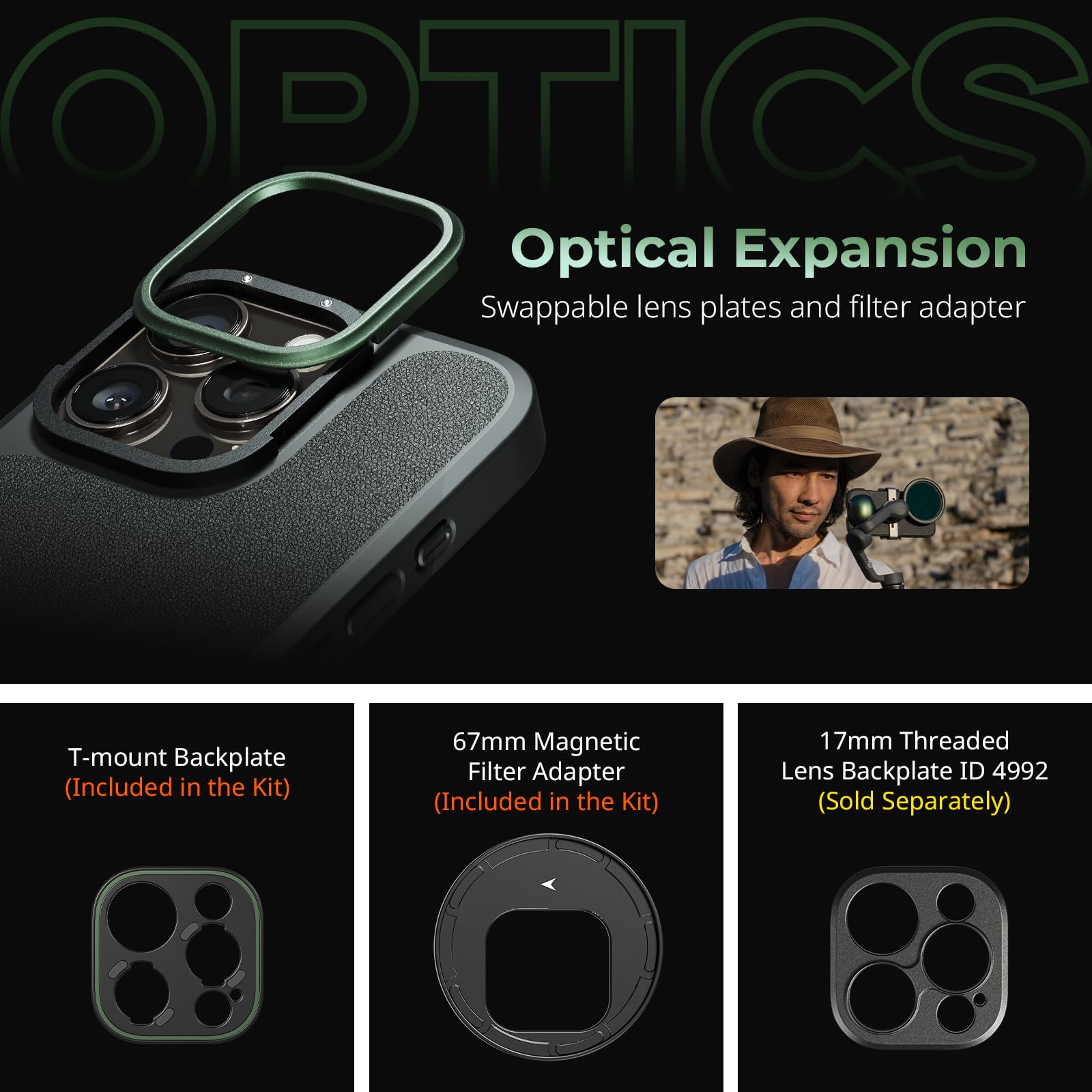 Smallrig X Brandon Li Mobile Video Kit For Iphone 16 Pro, Phone Cage With Filmov Lightweight Phone Case Kit, Rotatable Wireless