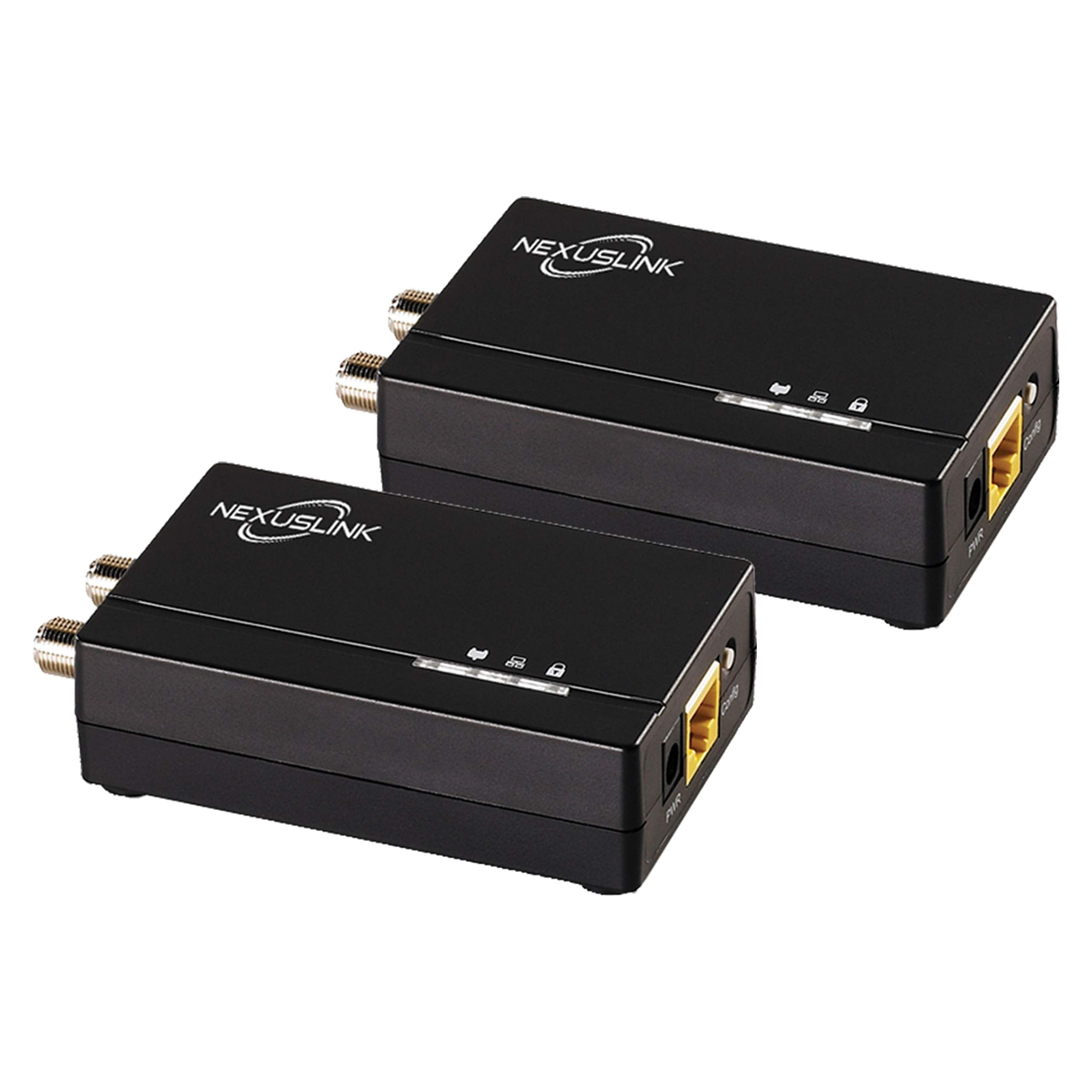 Nexuslink G.hn Ethernet Over Dark Coax Adapter | 1.2Gbps | Fast and Secure Network Performance, Online Gaming and Streaming in H