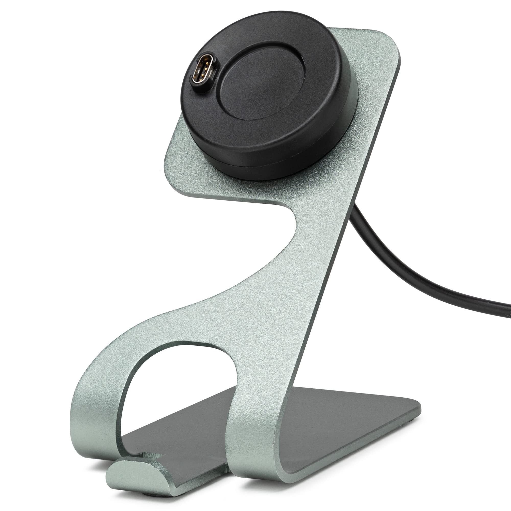 Garmin Forerunner 265 Gps Running Smartwatch (Aqua) With Silicone Straps (Aqua/Black) Bundle With Portable Charger Stand And Usb