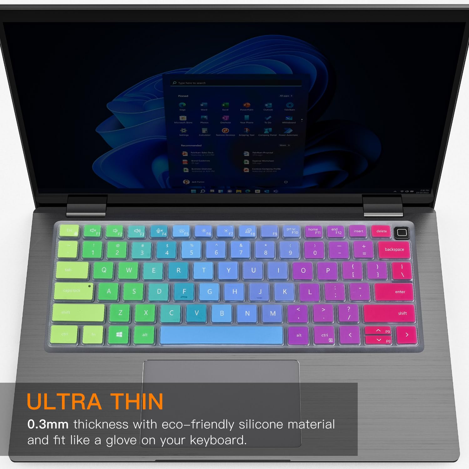 Colorful Keyboard Cover For Dell Latitude 3440 5440 5430 5431 5420 14'', Dell Latitude 7440 7430 7420 7410 14'', Dell Latitude 1